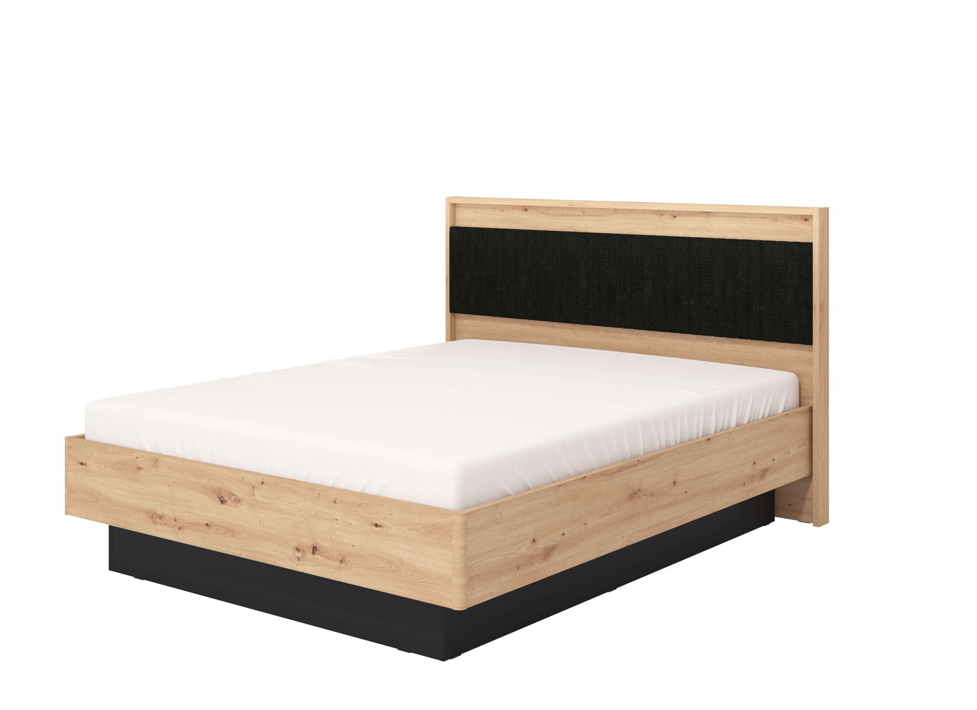 INOSIGN Bedframe Ascalon, gepolsterde rugleuning, bekleed met zachte cordstof Ligoppervlakken 160 of 180x200 cm, FSC-gecertificeerd houtmateriaal