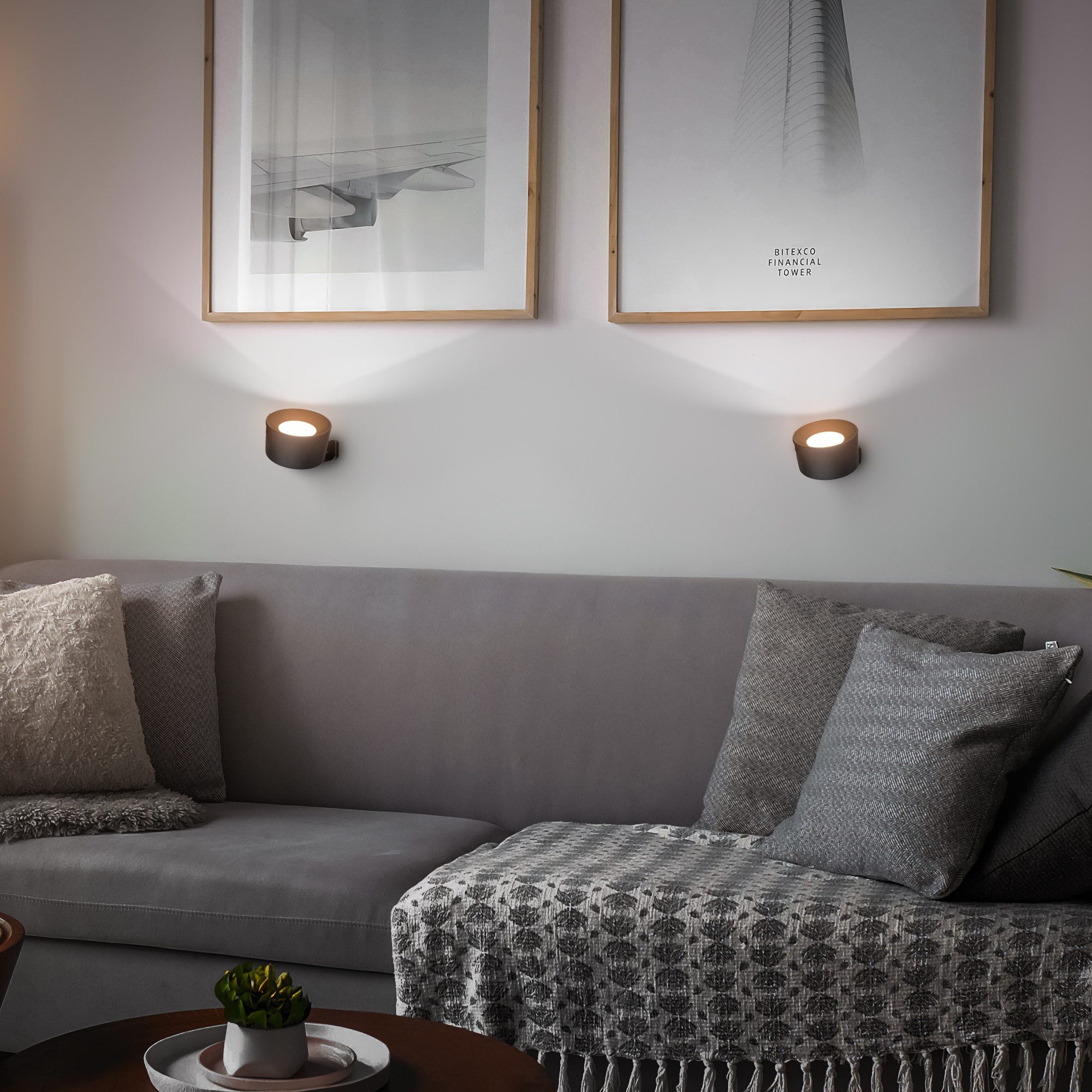 B.K.Licht Led-wandlamp BKL1597 Magnetische accu wandlamp, 3-niveau dimmer, met USB-C