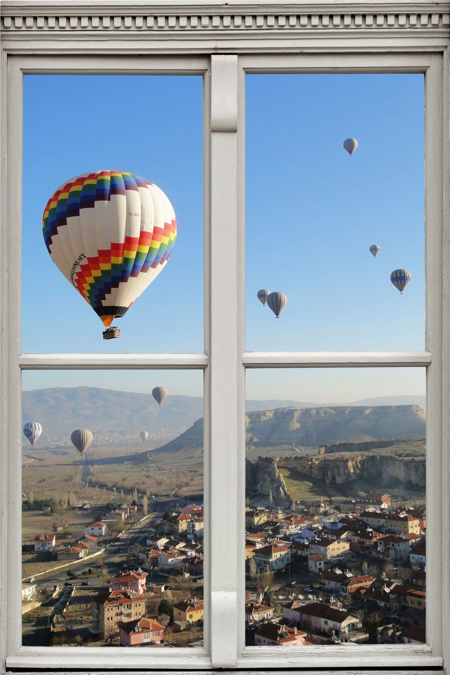 queence Wandfolie Heißluftballons