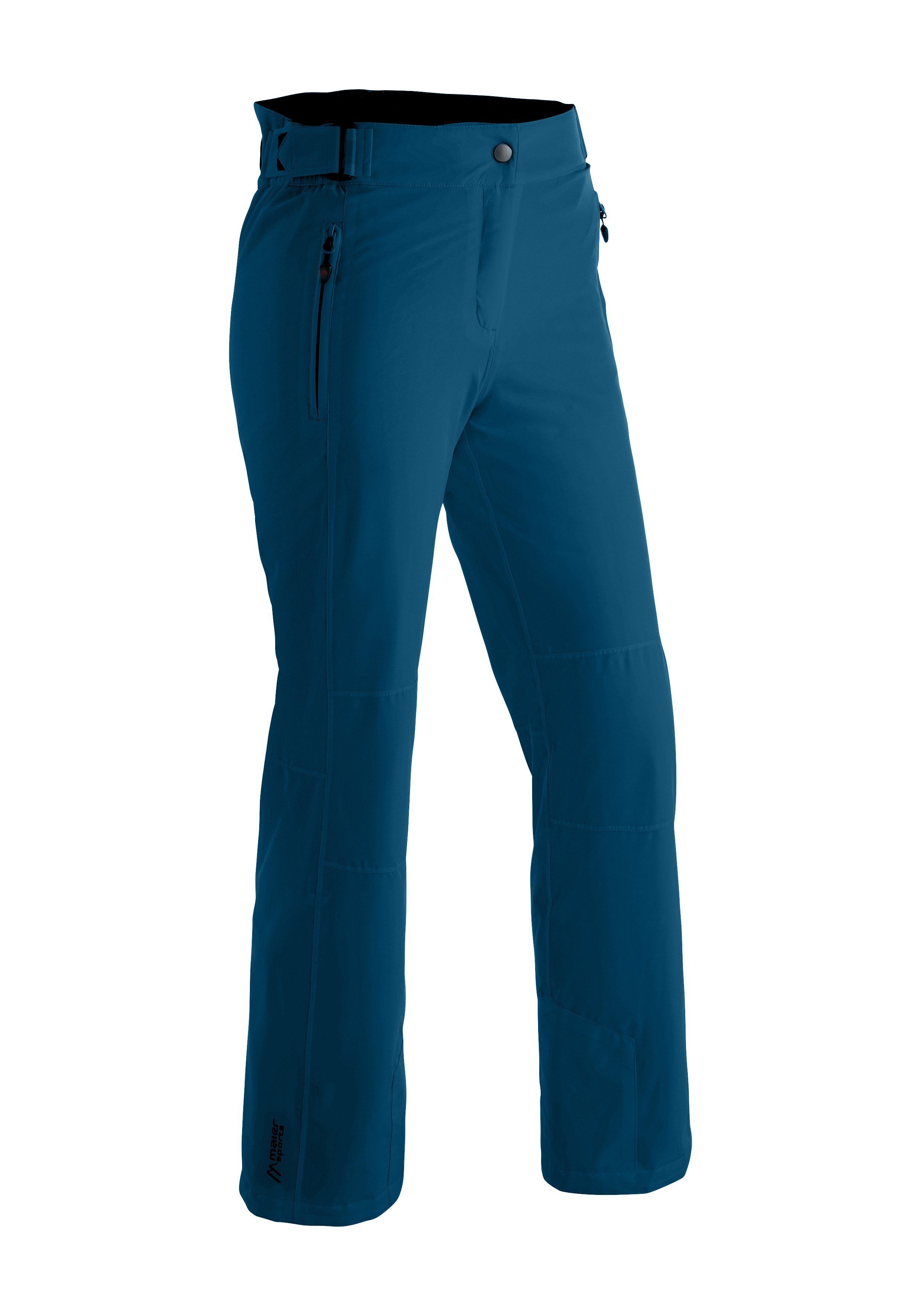 Maier Sports Skibroek Vroni slim Dames sneeuwbroek wind- en waterdicht 2 ritszakken slim fit