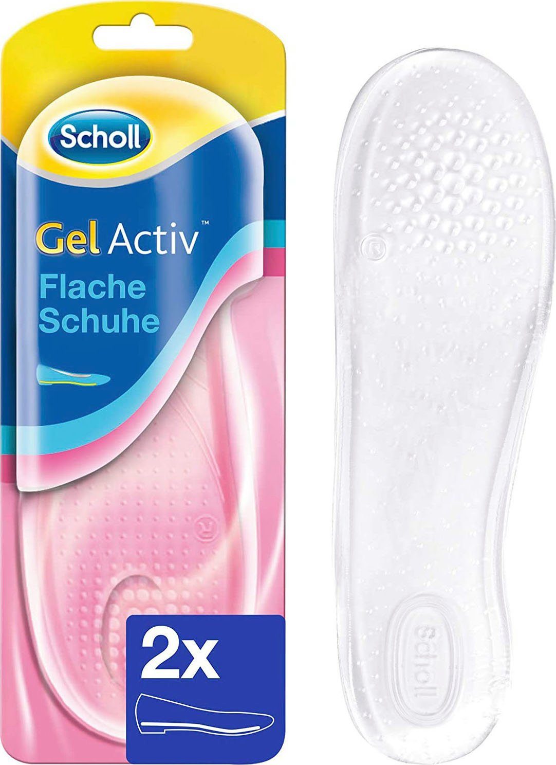 Scholl Inlegzolen GelActiv voor platte, smalle schoenen