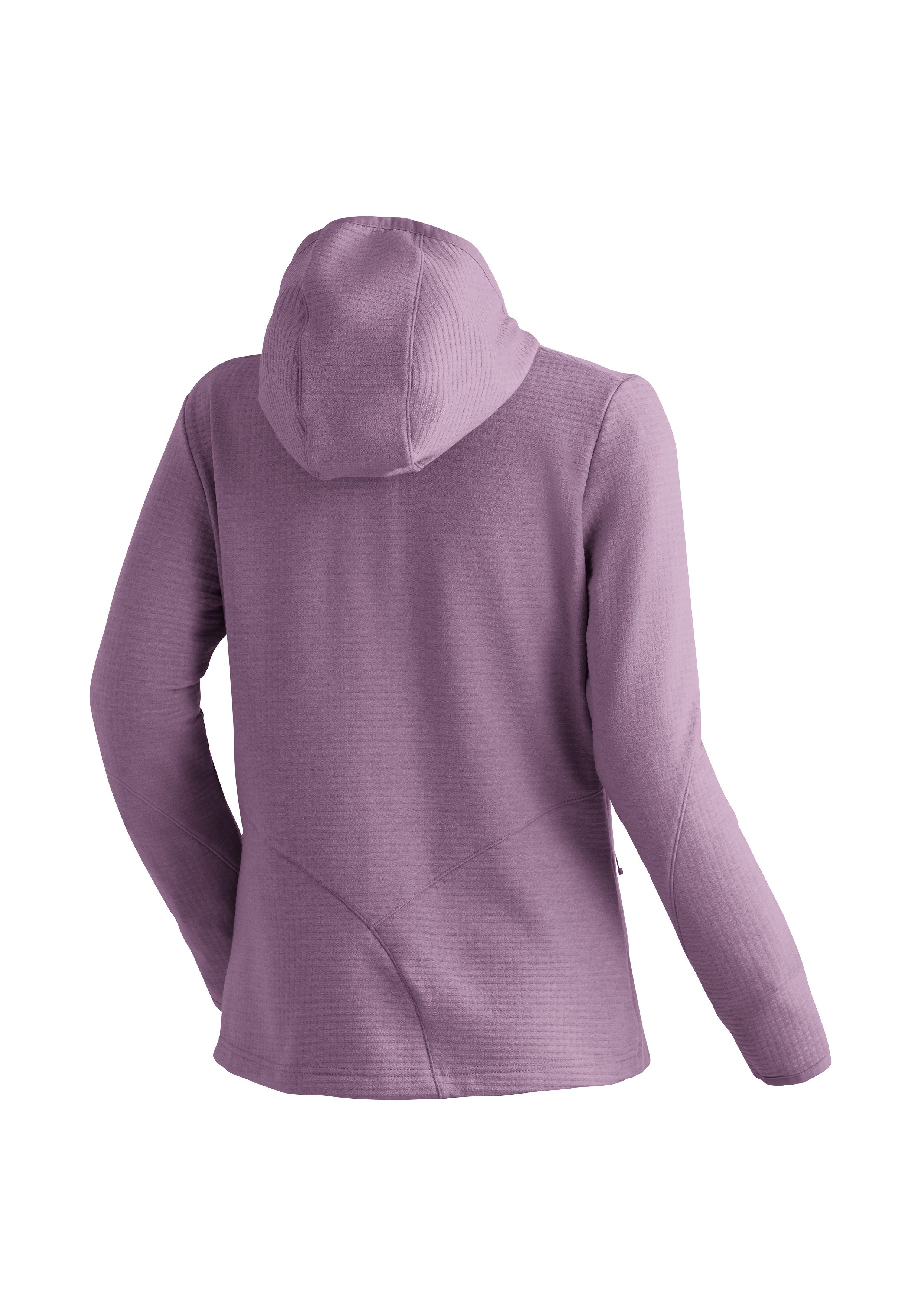 Maier Sports Fleecejack Tesila Hood W Dames midlayer ademend snel drogend full-zip regular fit