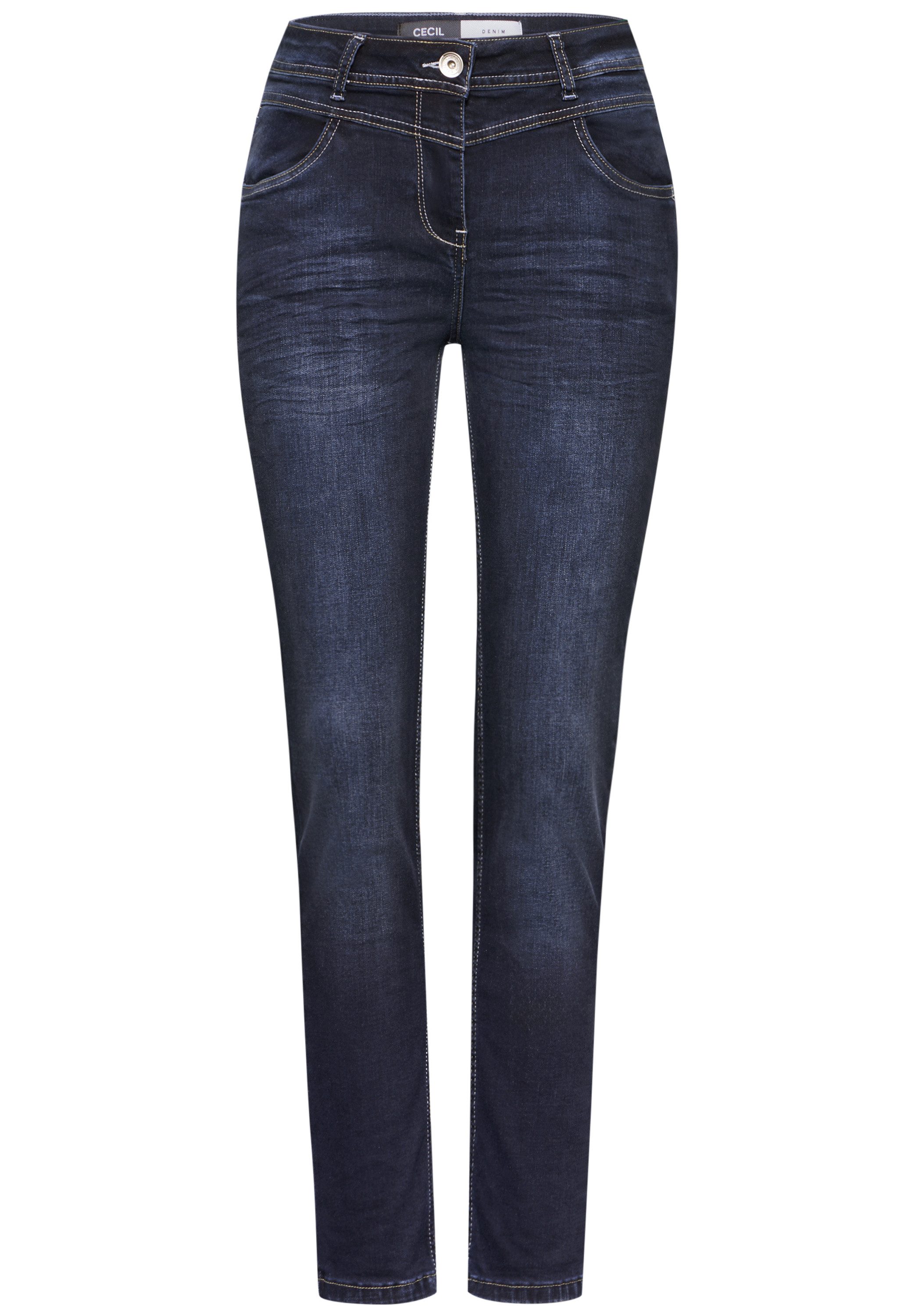 Cecil Slim fit jeans met hoge band