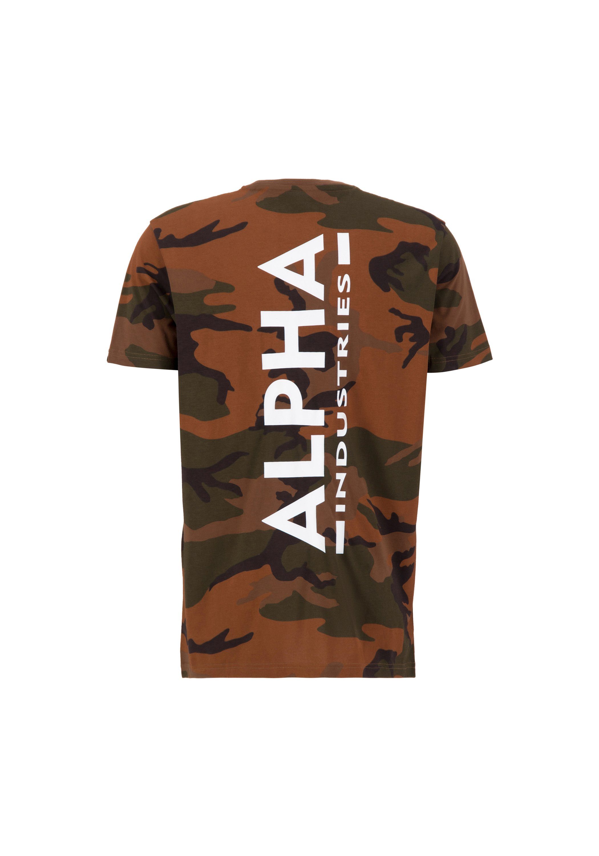 Alpha Industries T-shirt Backprint T-Shirt Camo