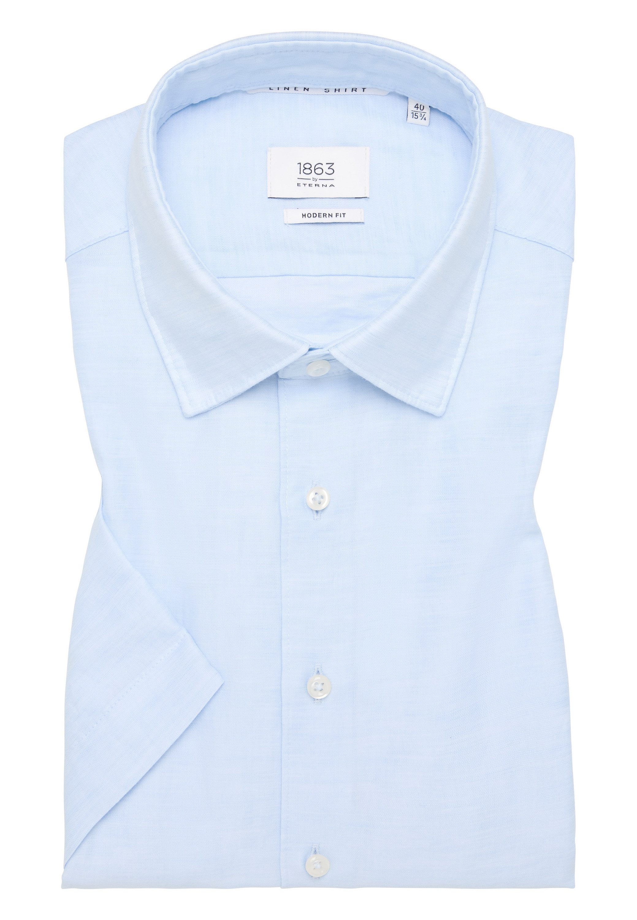 Eterna Overhemd met korte mouwen MODERN FIT EASY IRON (gemakkelijk te strijken)