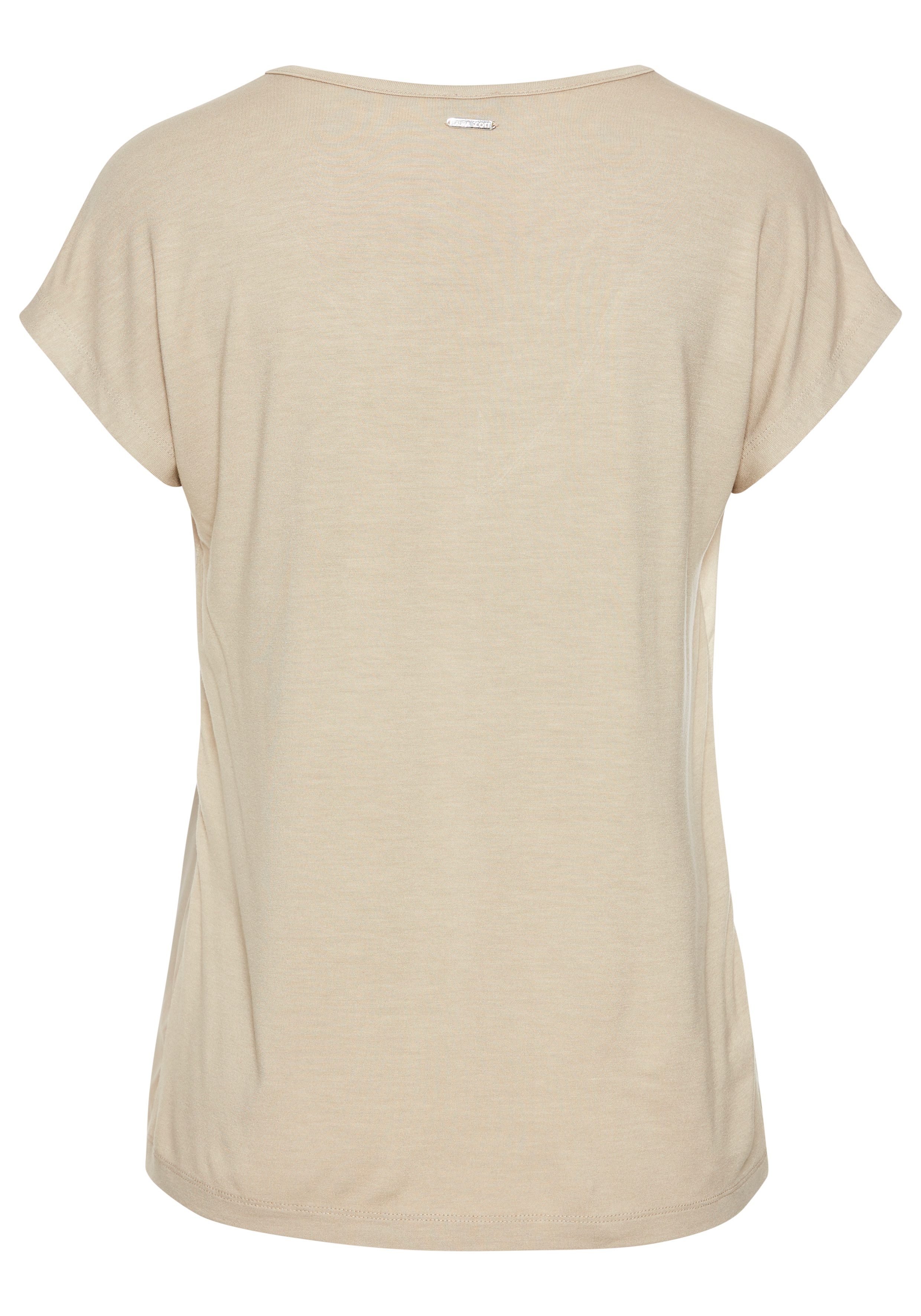 Laura Scott Shirtblouse met kant en materiaalmix - nieuwe collectie