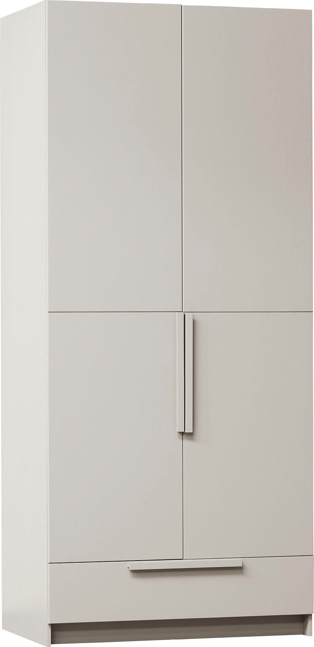 WOOOD Kledingkast Pure met kledingstang, grenenhout, hoogte 215 cm