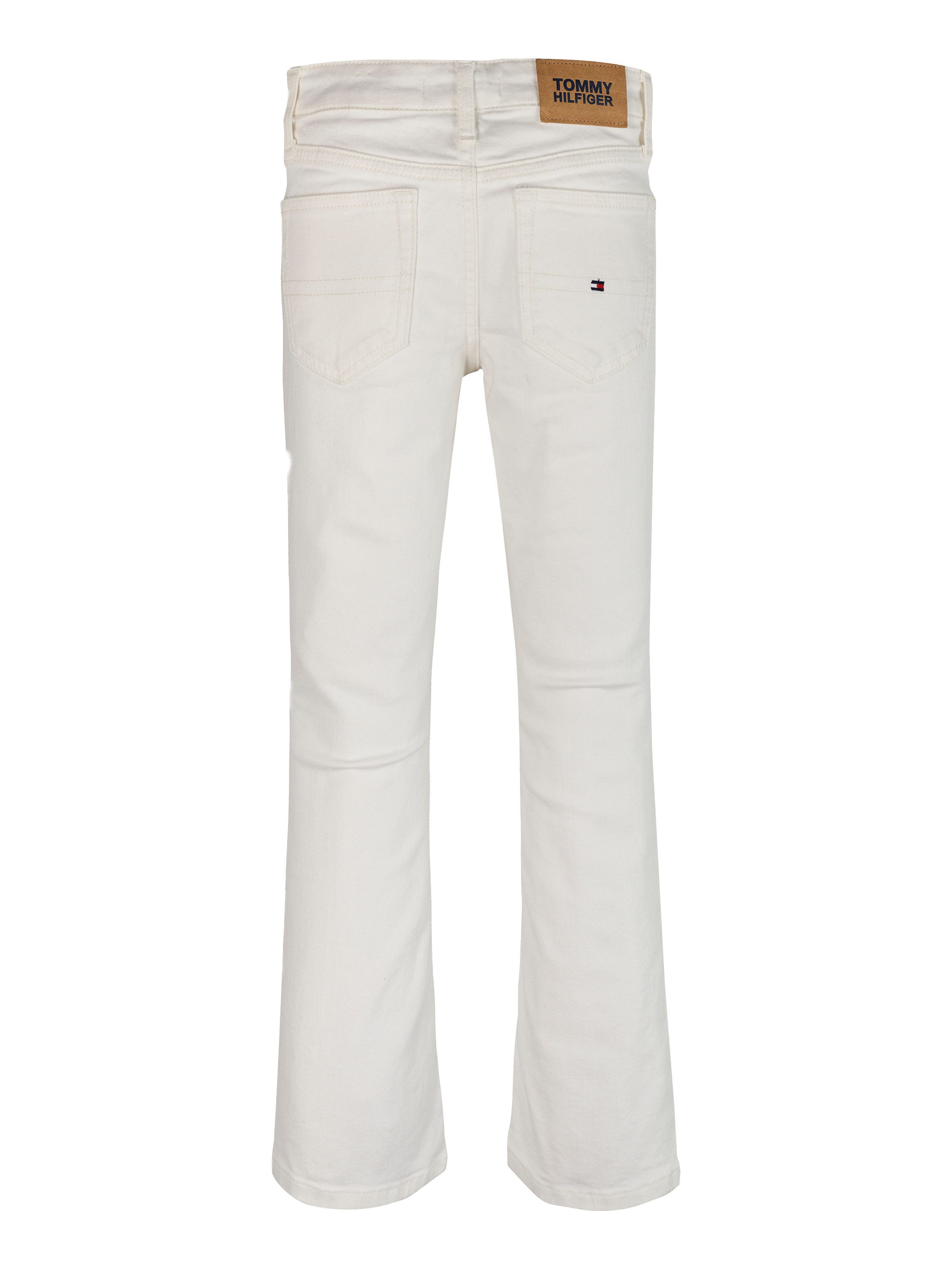 Tommy Hilfiger Wijde jeans FLARE WHITE JEANS in een moderne look