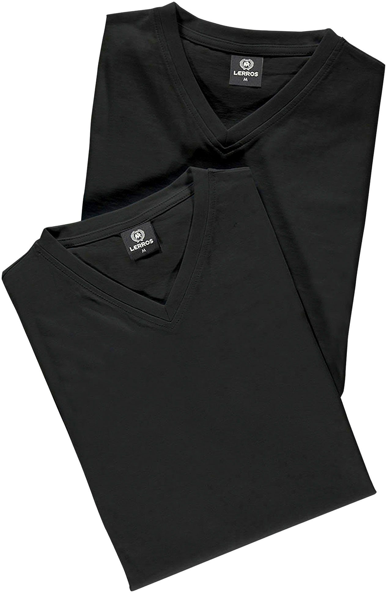 Lerros Shirt met V-hals in klassieke look (voordeelset, 2-delig)