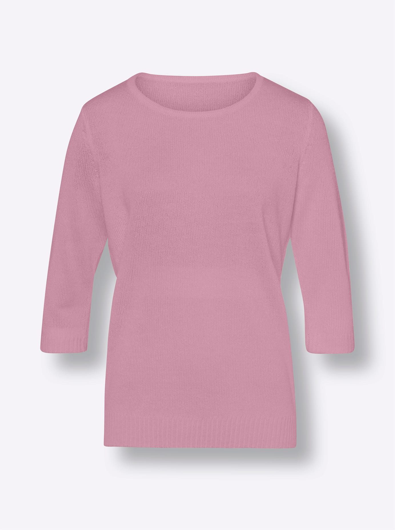 Classic Basics Trui met 3 4 mouwen Trui met ronde hals