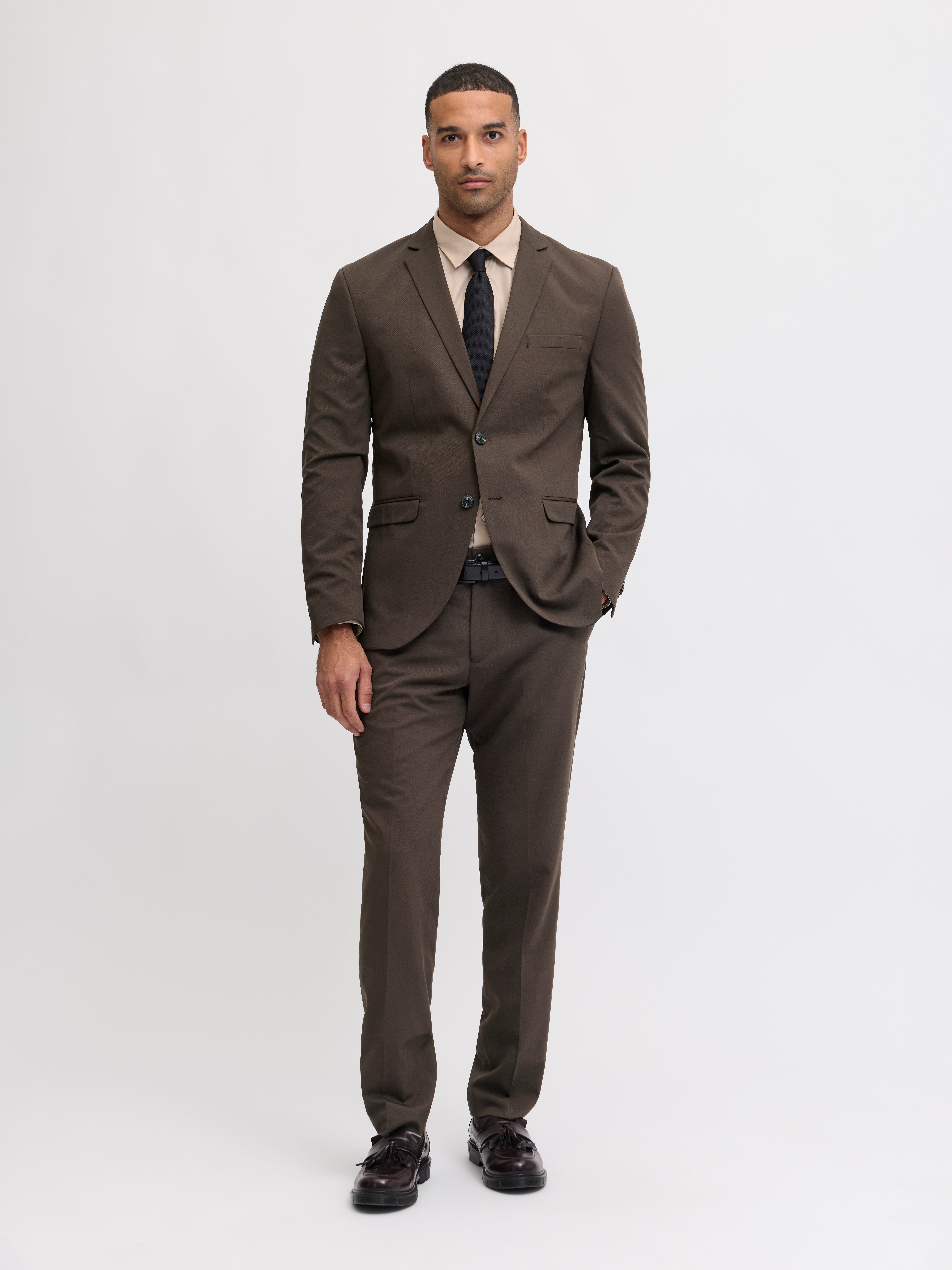 Jack & Jones Pak JPRFRANCO Extra smal, onderhoudsvriendelijk, stijlvol met vallende revers (set, 2-delig)