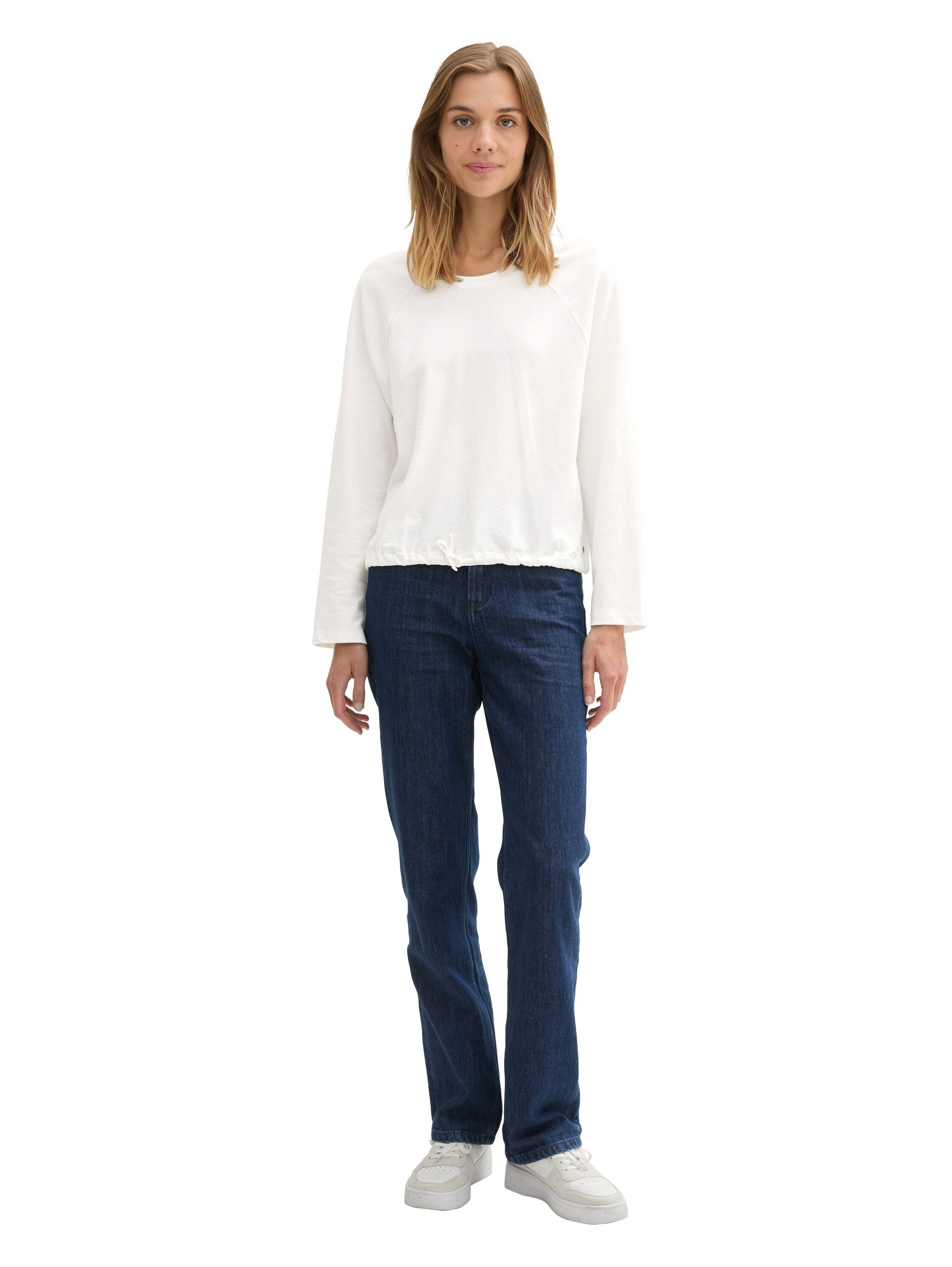 Tom Tailor Denim Shirt met lange mouwen met koord en koord