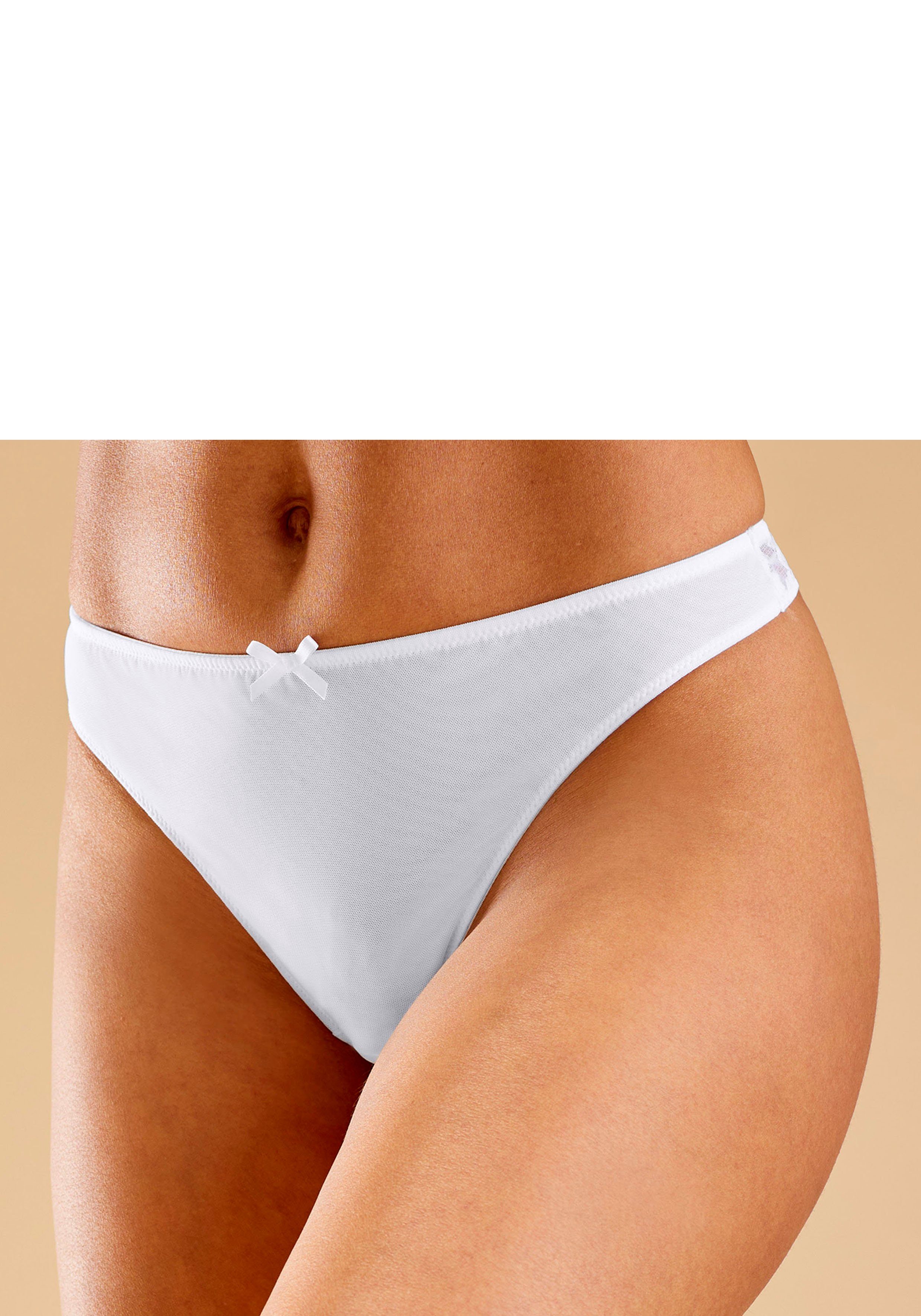 Petite fleur String met kant achter (3 stuks)