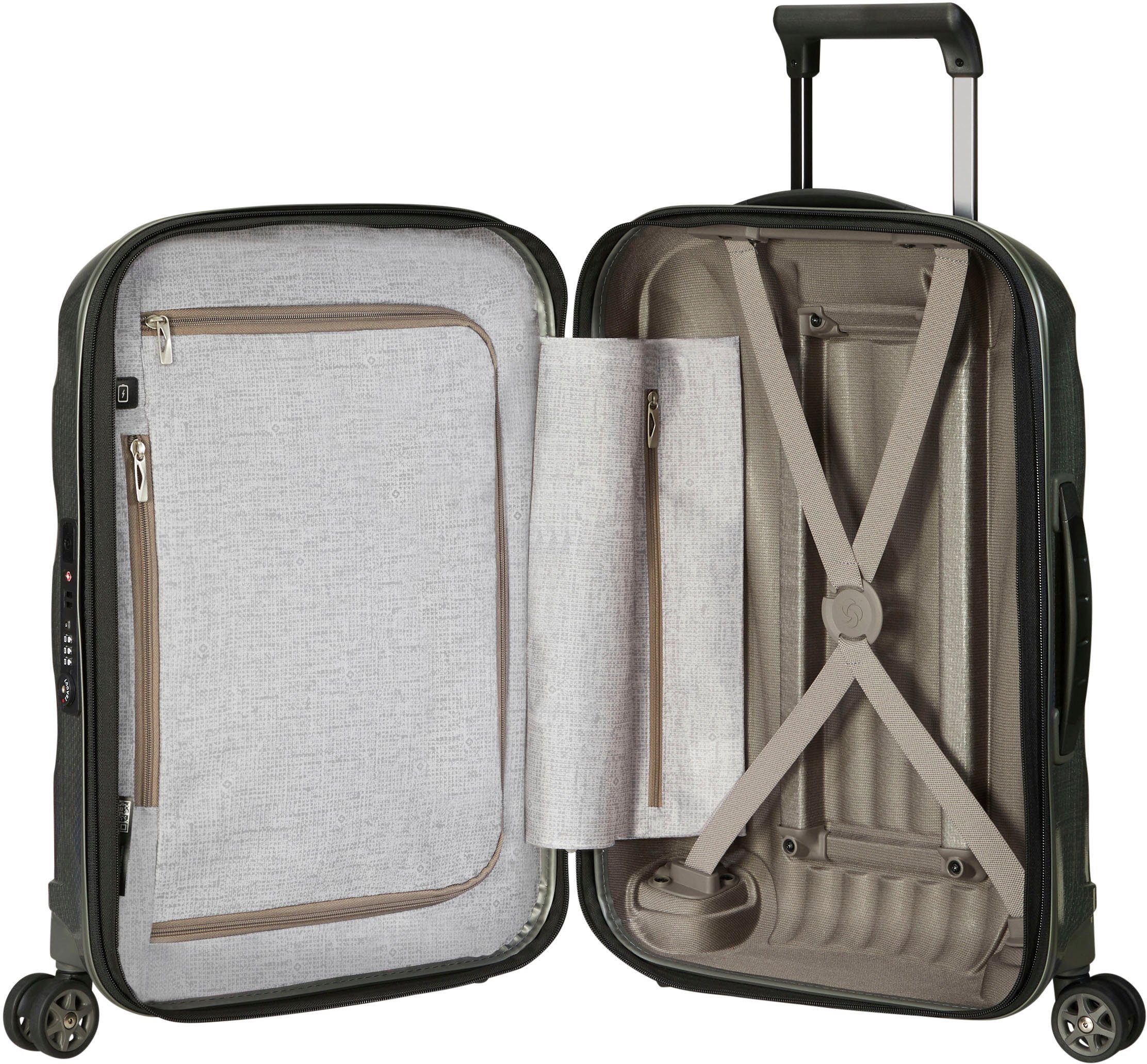 Samsonite Hardshell-trolley C-LITE 55 EXP verschillende kleuren