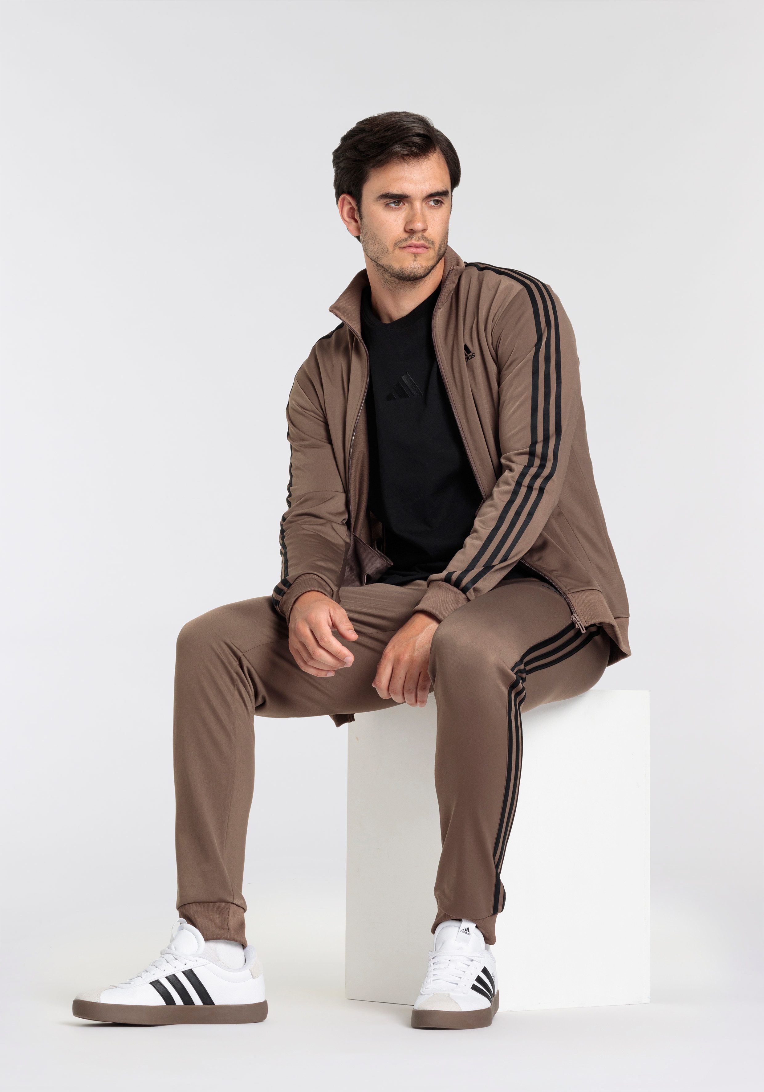 adidas Sportswear Trainingspak Basic 3-strepen tricot (2-delig)