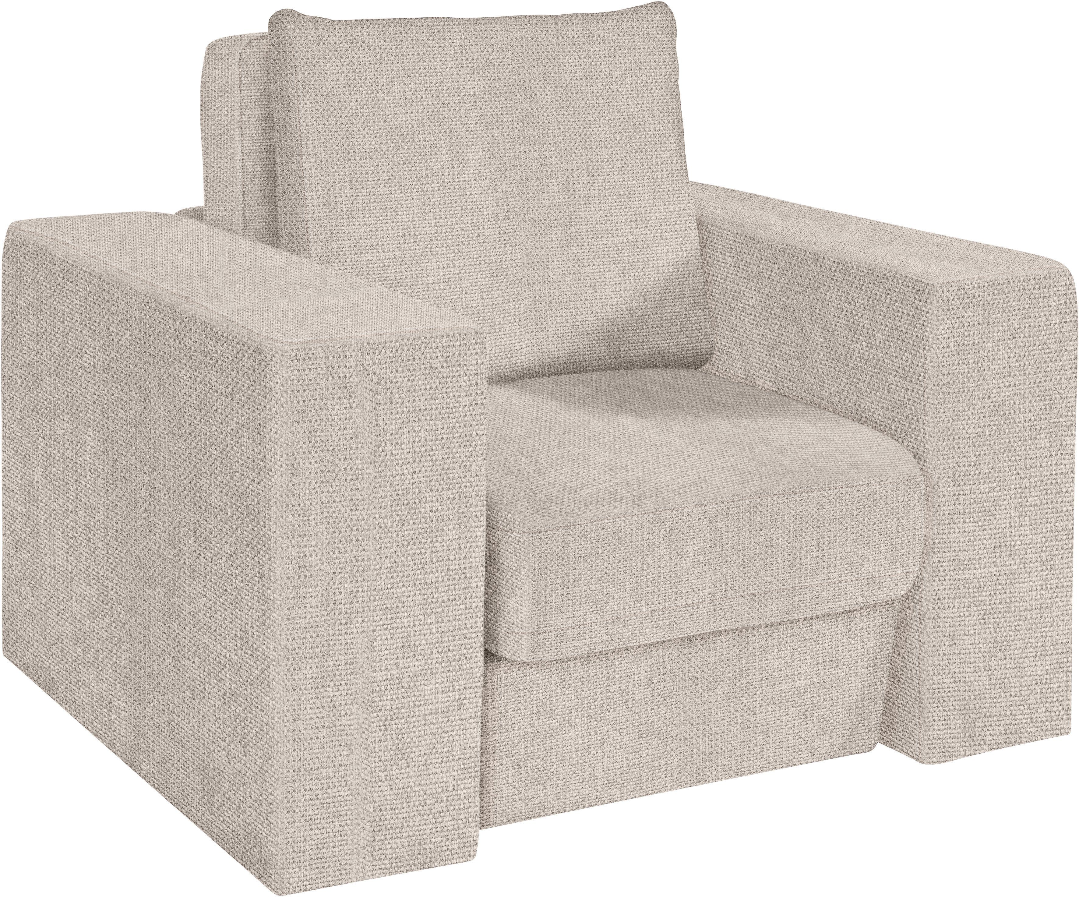 LOOKS BY WOLFGANG JOOP Fauteuil Looksv Aan te passen fauteuil: fauteuil wordt fauteuil met hocker