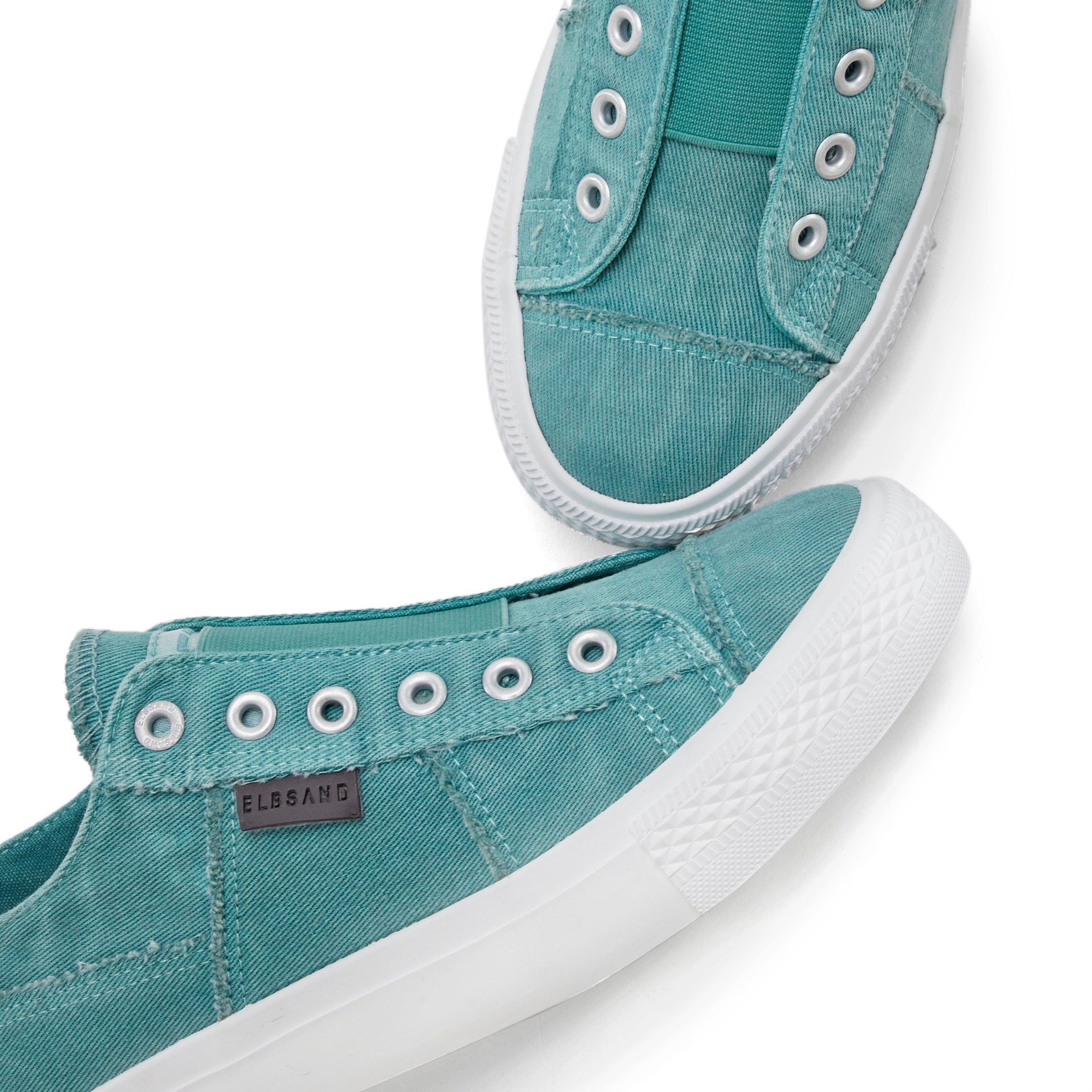 Elbsand Sneakers Halfschoen, slippers, vrijetijdsschoen, van textiel om in te stappen met elastische inzet