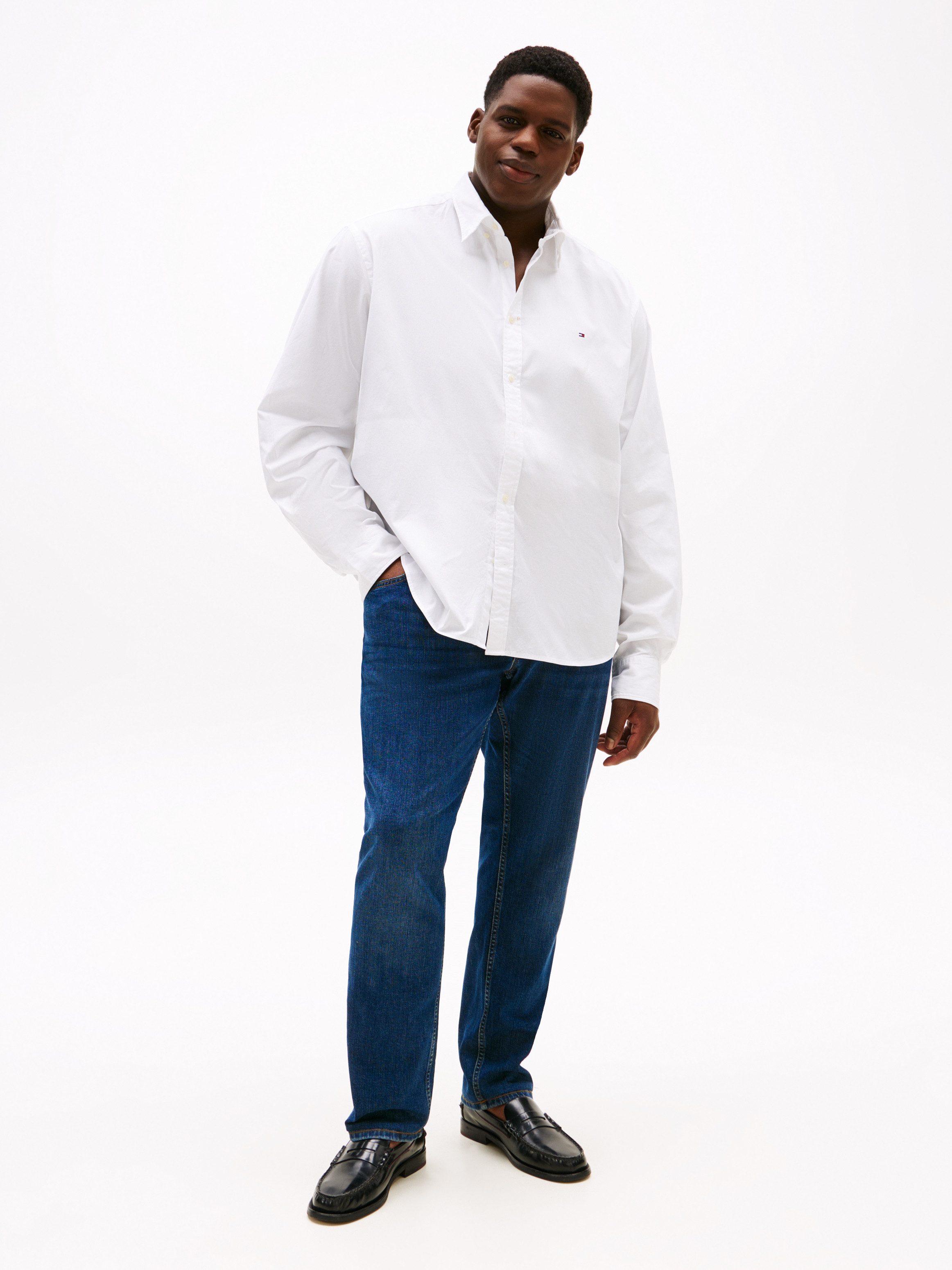 Tommy Hilfiger Overhemd met lange mouwen BT-FLEX POPLIN SOLID RF SHIRT-B