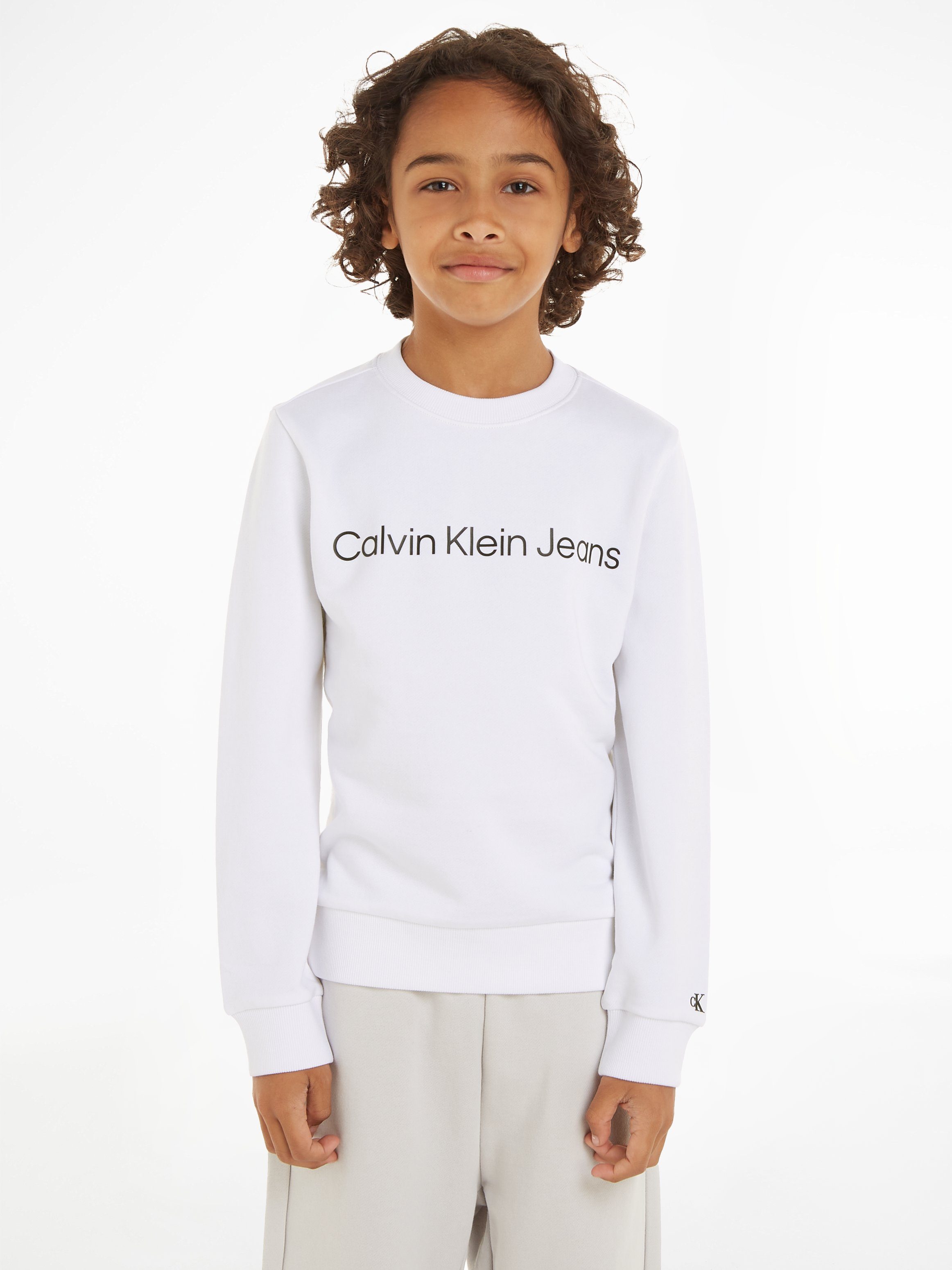 Calvin Klein Sweatshirt INST. LOGO REGULAR CN voor kinderen tot 16 jaar