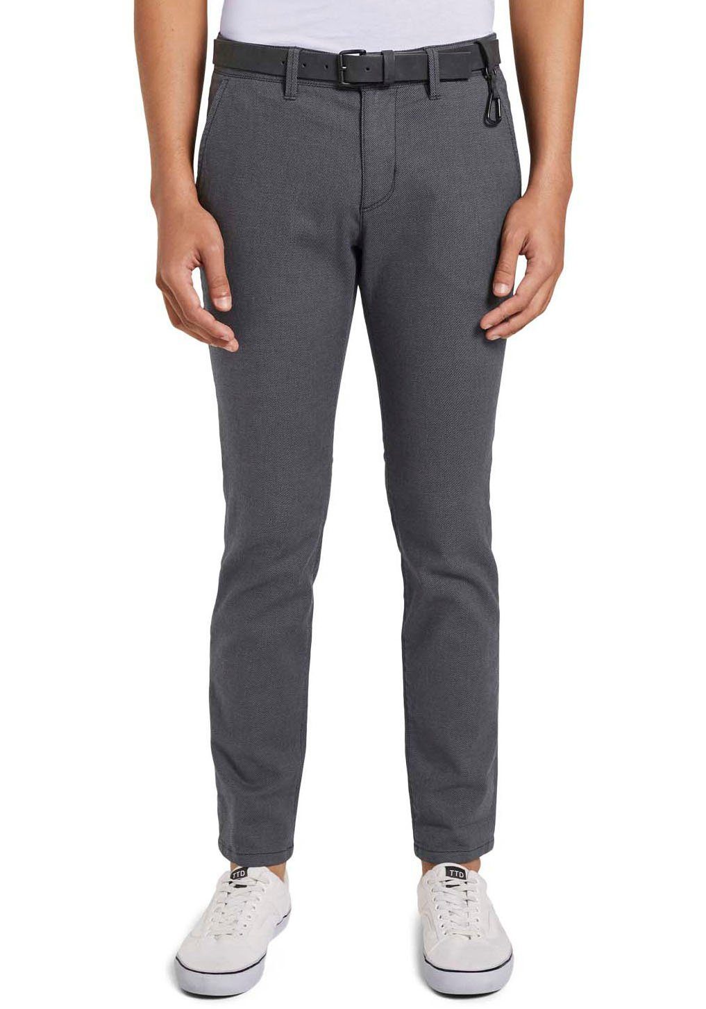 Tom Tailor Denim Chino geruit heren chino's maat 36 grijs