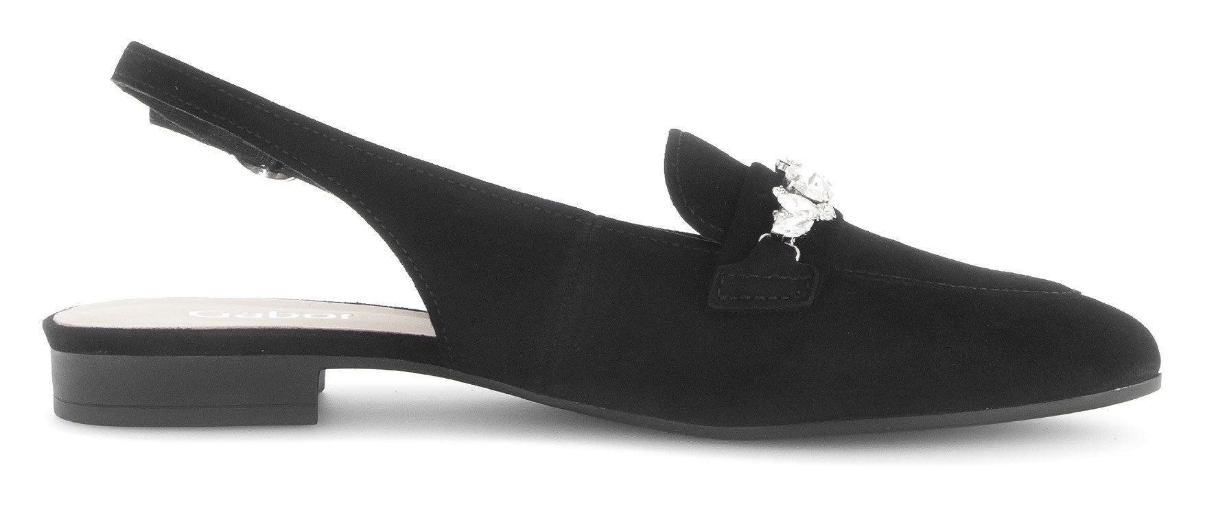 Gabor Slingback pumps , blokhak, avondschoen, feestdag schoen in spitse vorm