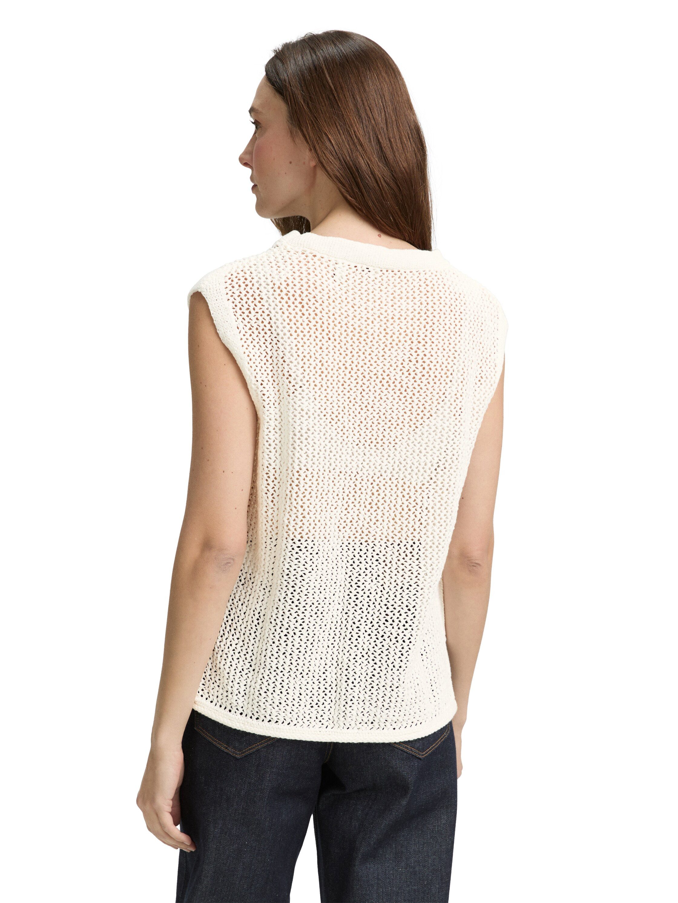 Tom Tailor Slip-over met breimotief