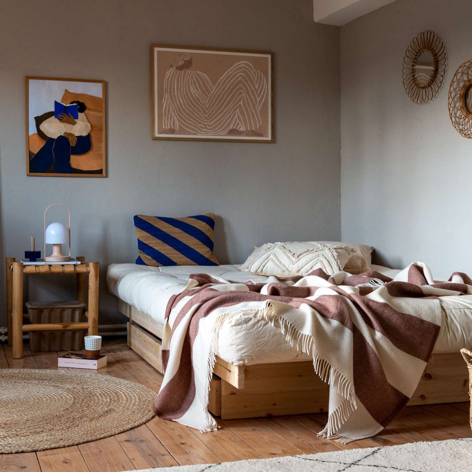 Karup Bedframe Kanso Bed, opbergbed, bed met of zonder lades Bed met/zonder lades, inclusief lattenbodem, FSC® gecertificeerd