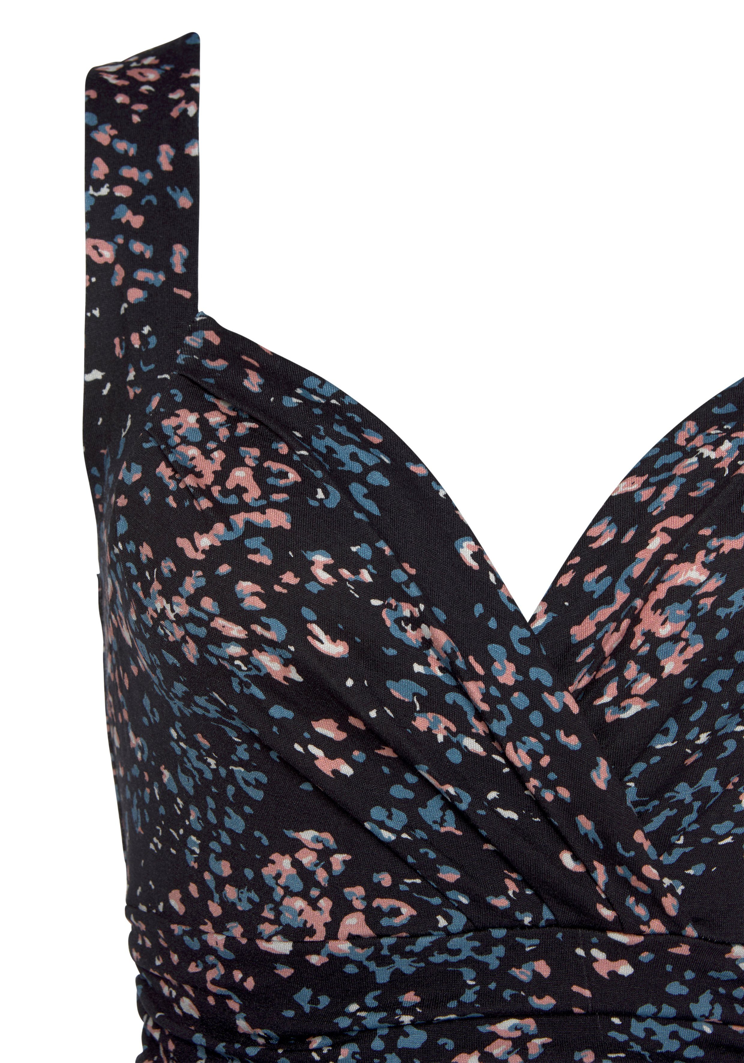 Vivance Jerseyjurk met all-over print in wikkel-look, zomerjurk, strandjurk