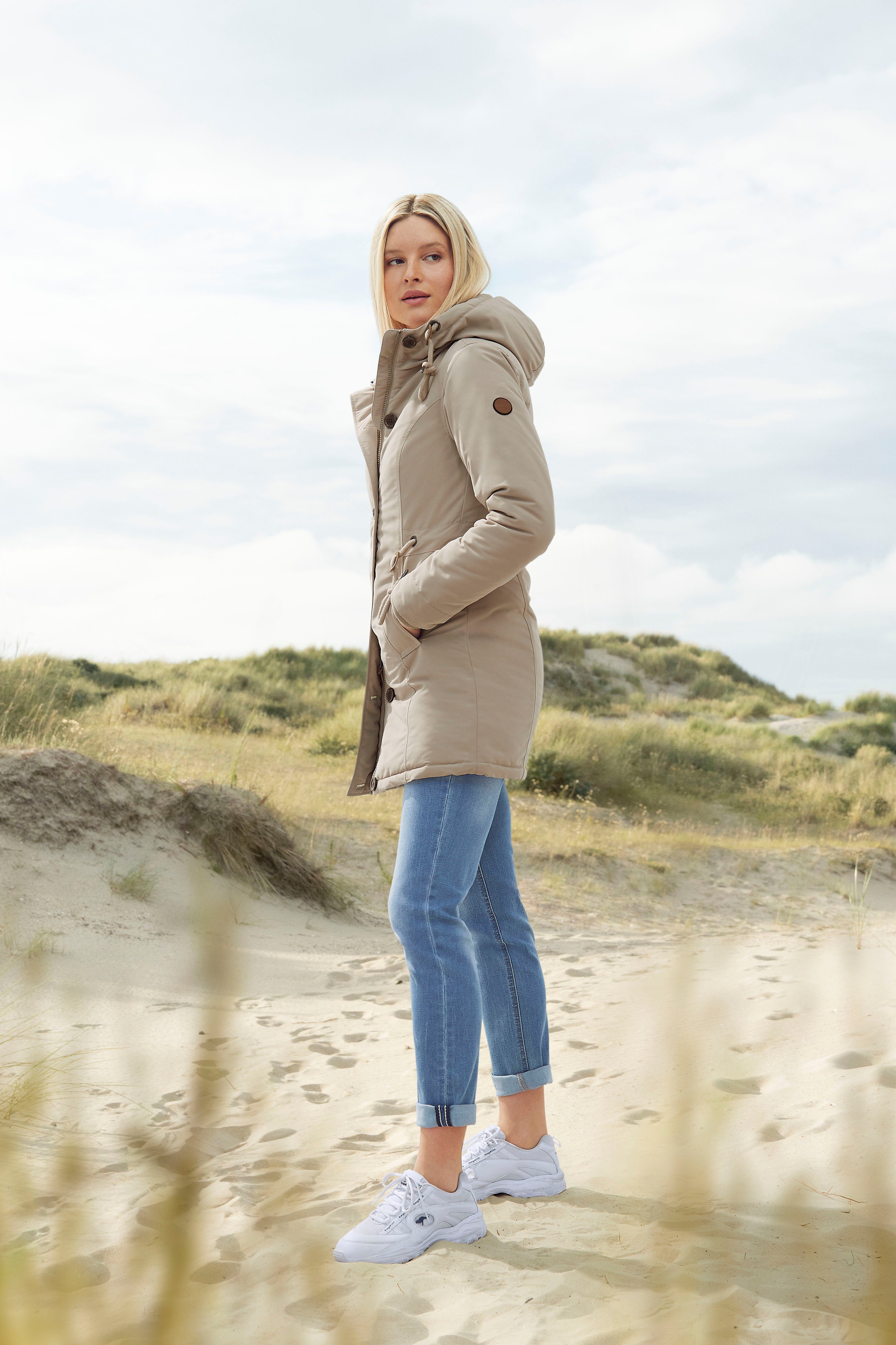 KangaROOS Relax fit jeans RELAX-FIT HIGH WAIST enkelvrije snit, omrolbare broekspijpen