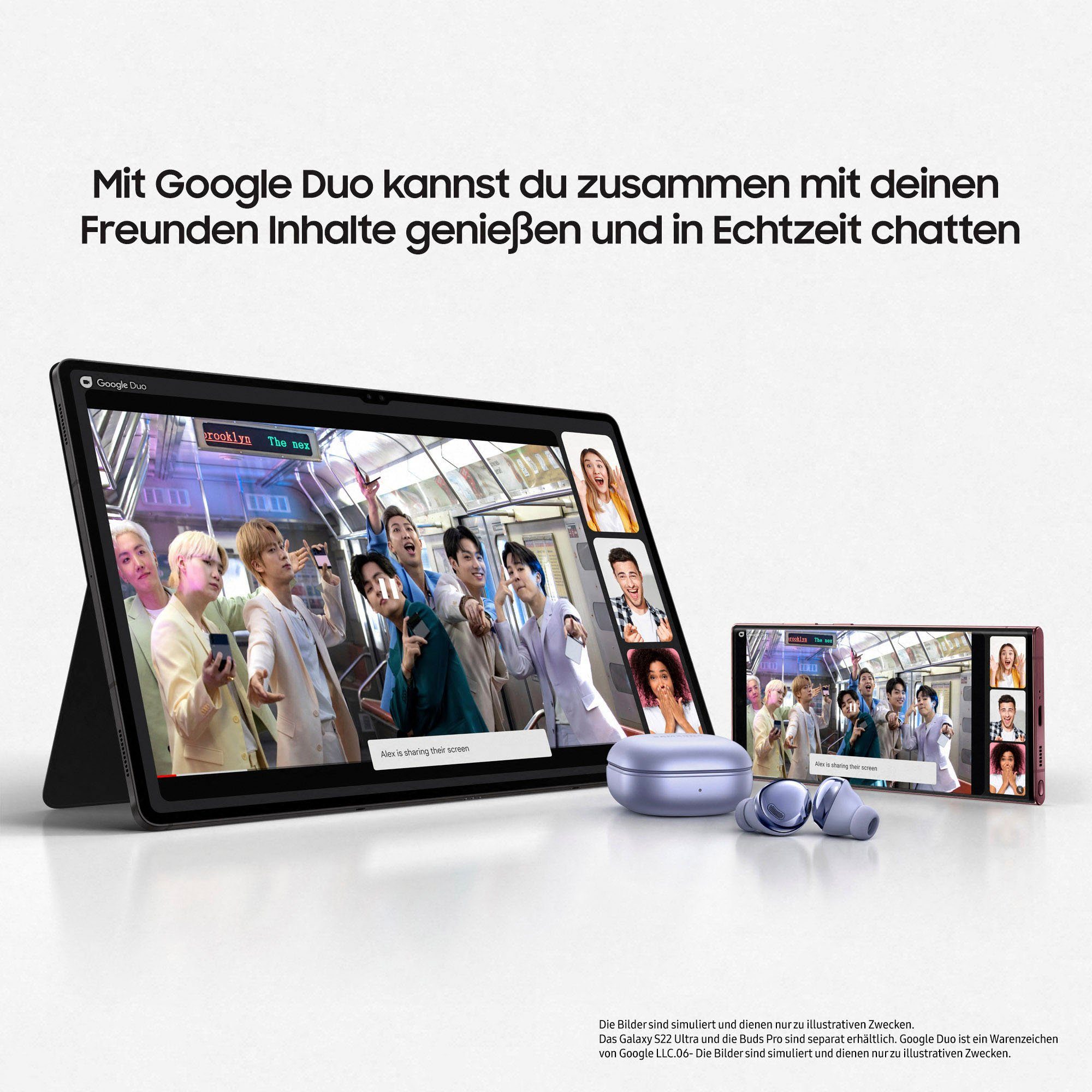 Samsung Tablet Galaxy Tab S8+ 5G, 12,4", Android,One UI,Knox