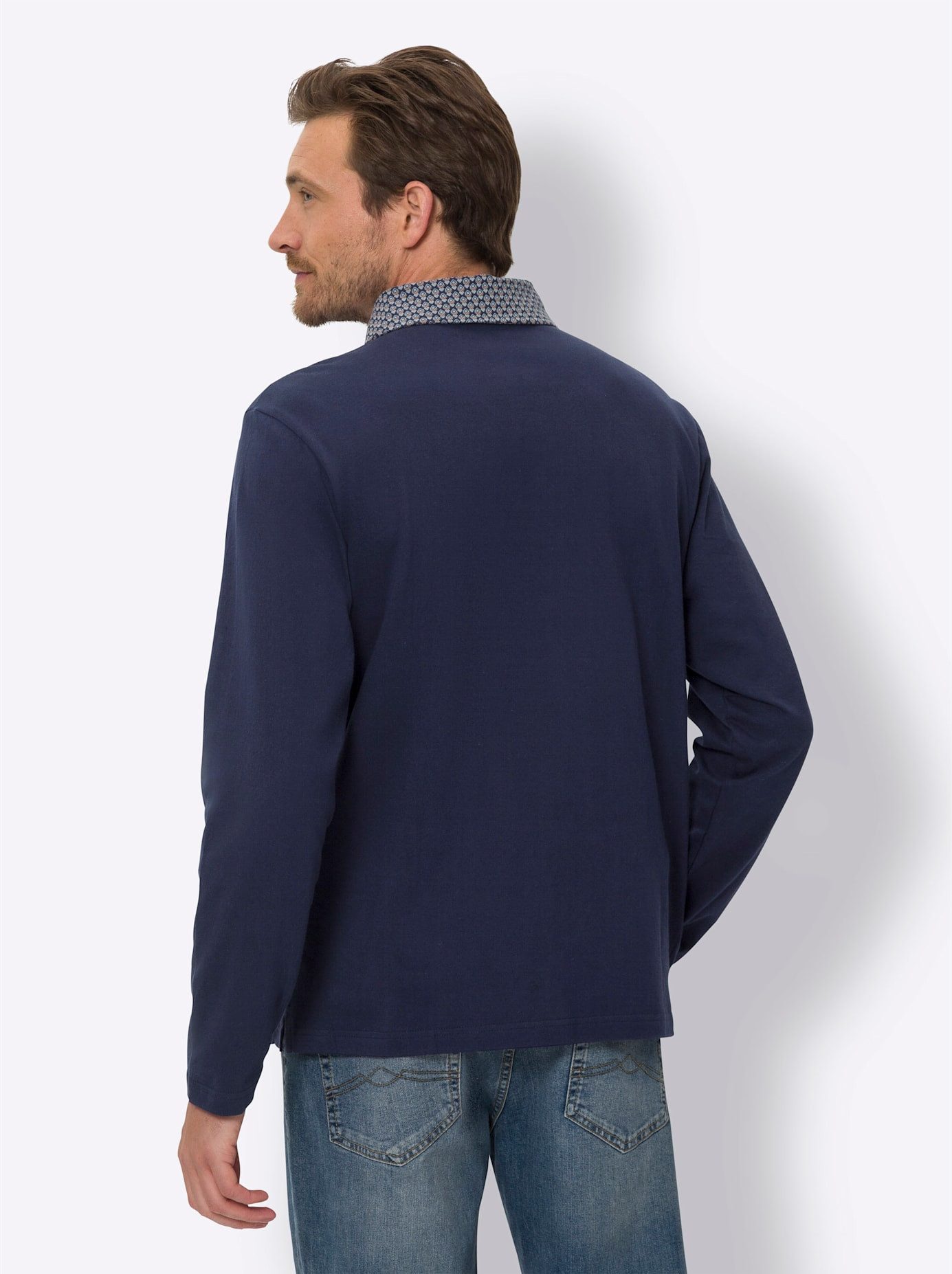 Classic Poloshirt met lange mouwen (1-delig)