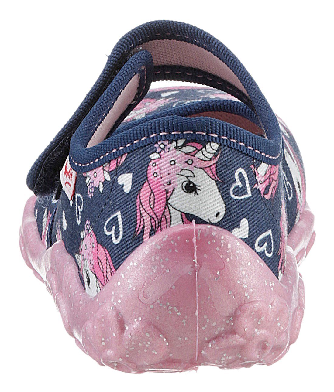 Superfit Pantoffels BONNY WMS: middel Kinderschoen met eenhoornmotief, maat sjabloon om te downloaden