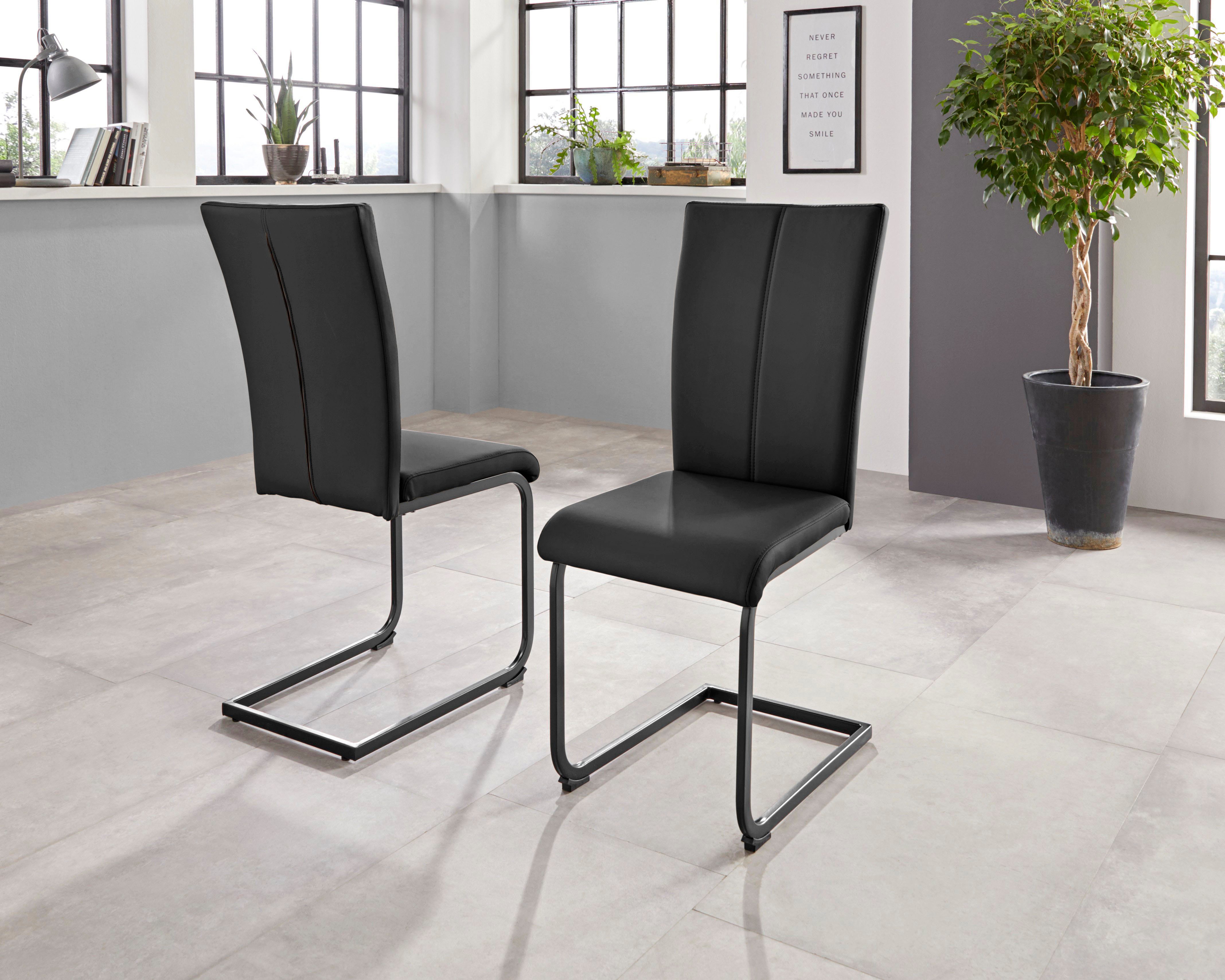 Home affaire Vrijdragende stoel Oliver Stoel belastbaar tot 120 kg (set, 2 stuks)