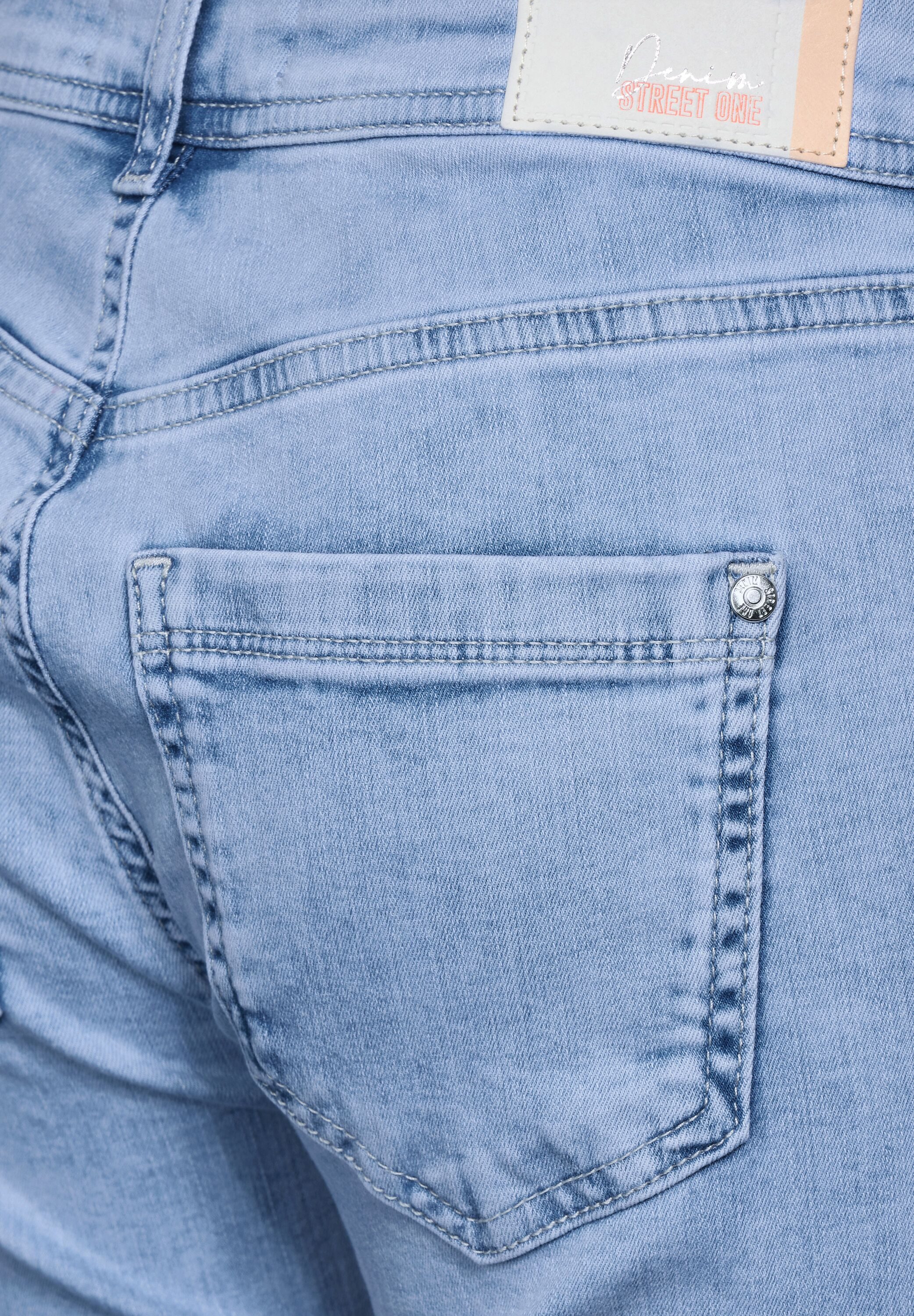 STREET ONE 7/8 jeans Style Jane in bleach-wassing