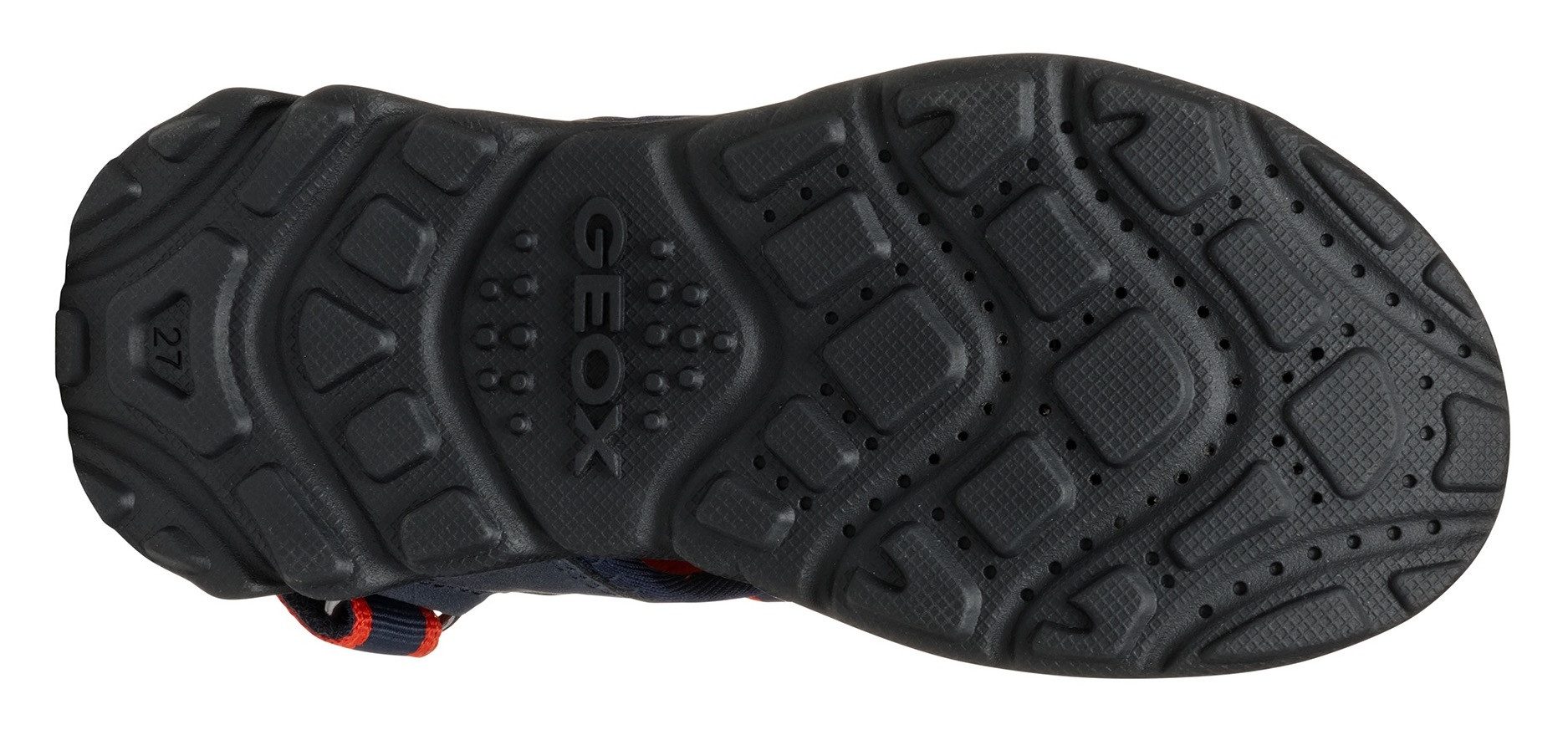 Geox Sandalen J SANDAL AIRADYUM BO , trekking sandaal, zomerschoen, klittenbandschoen met gekleurde binnenzool