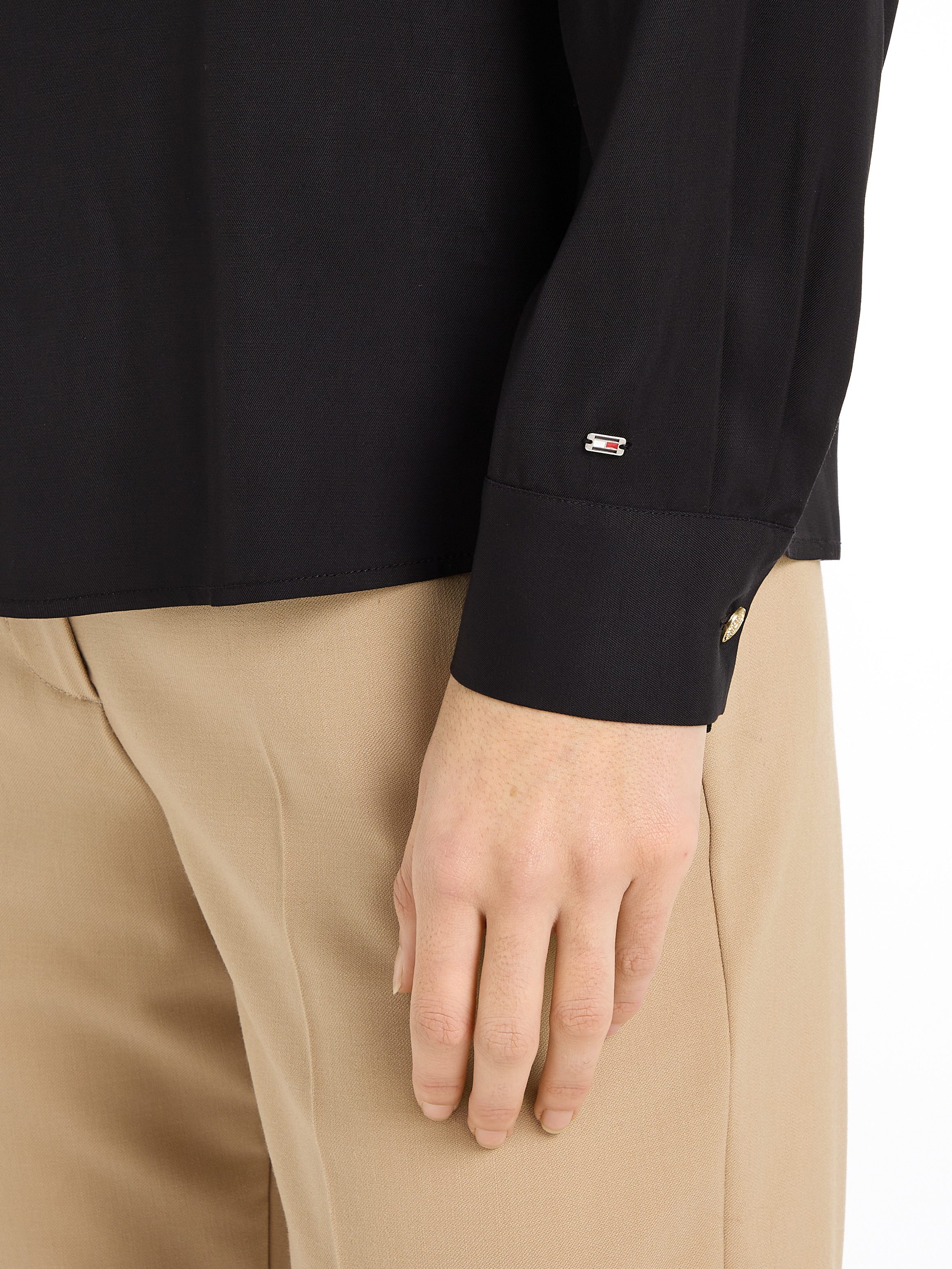 Tommy Hilfiger Blouse met lange mouwen met logovlag