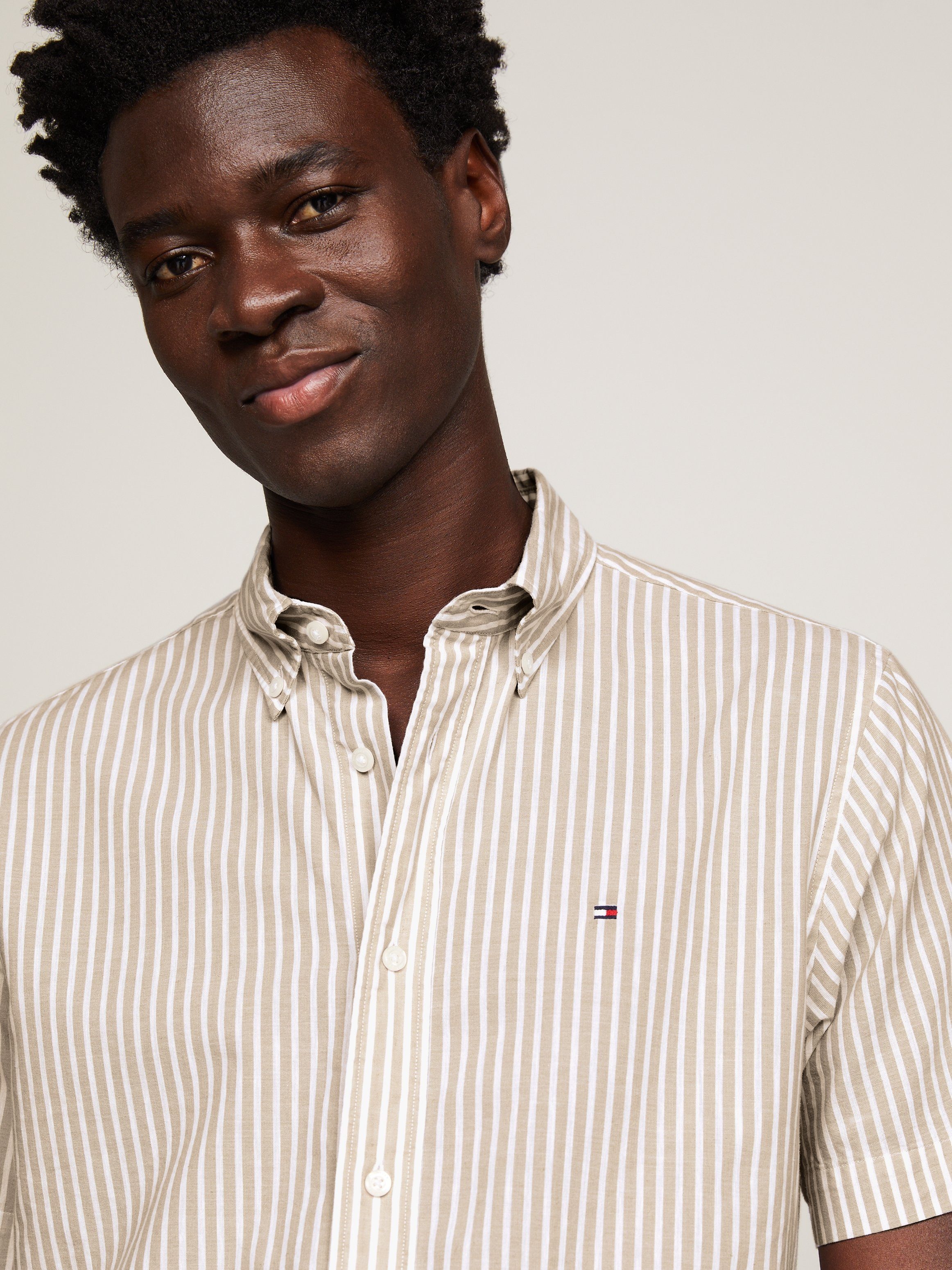 Tommy Hilfiger Overhemd met korte mouwen W-CO LI CLASSIC STP RF SHIRT
