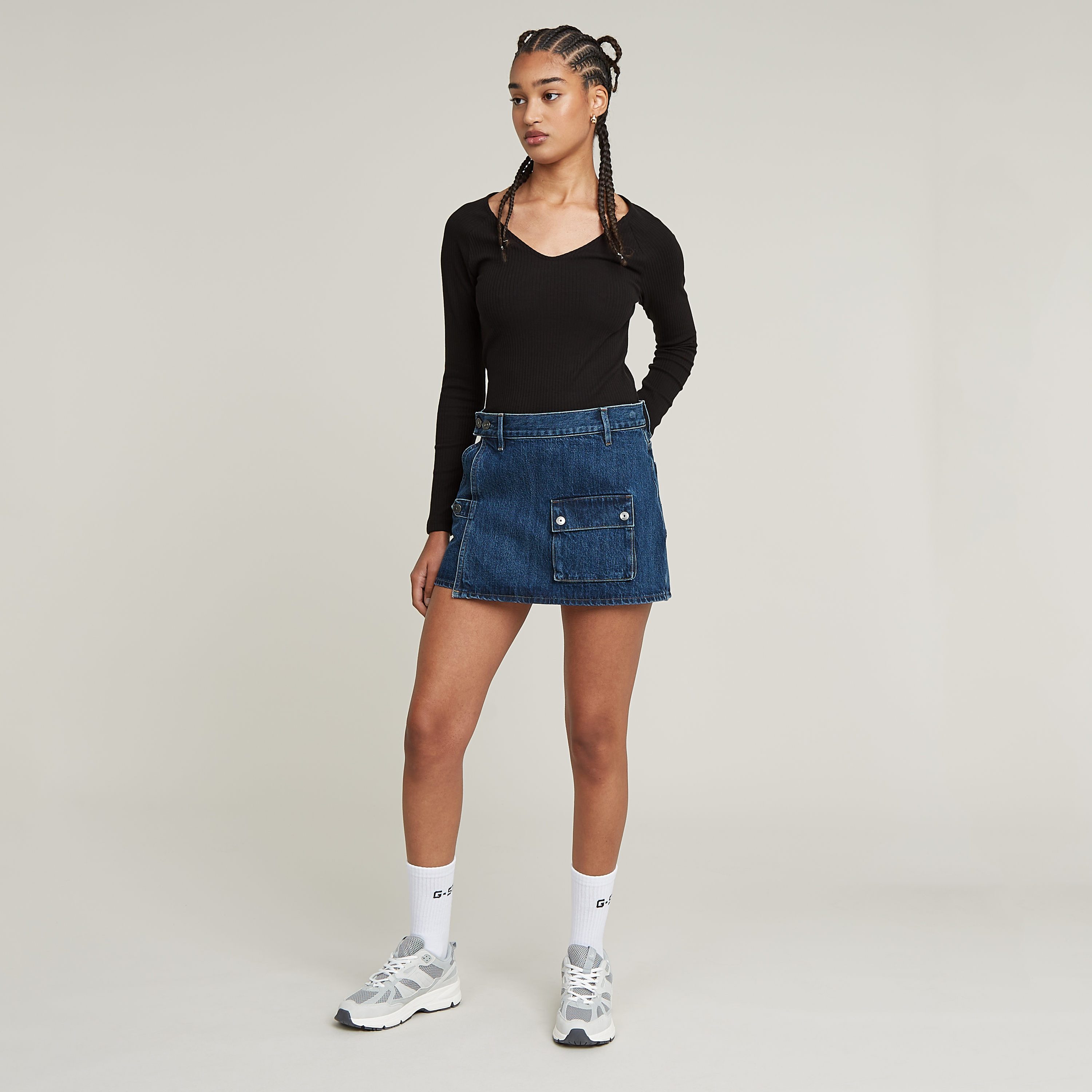 G-Star RAW Longsleeve Slim Rib met stretchaandeel