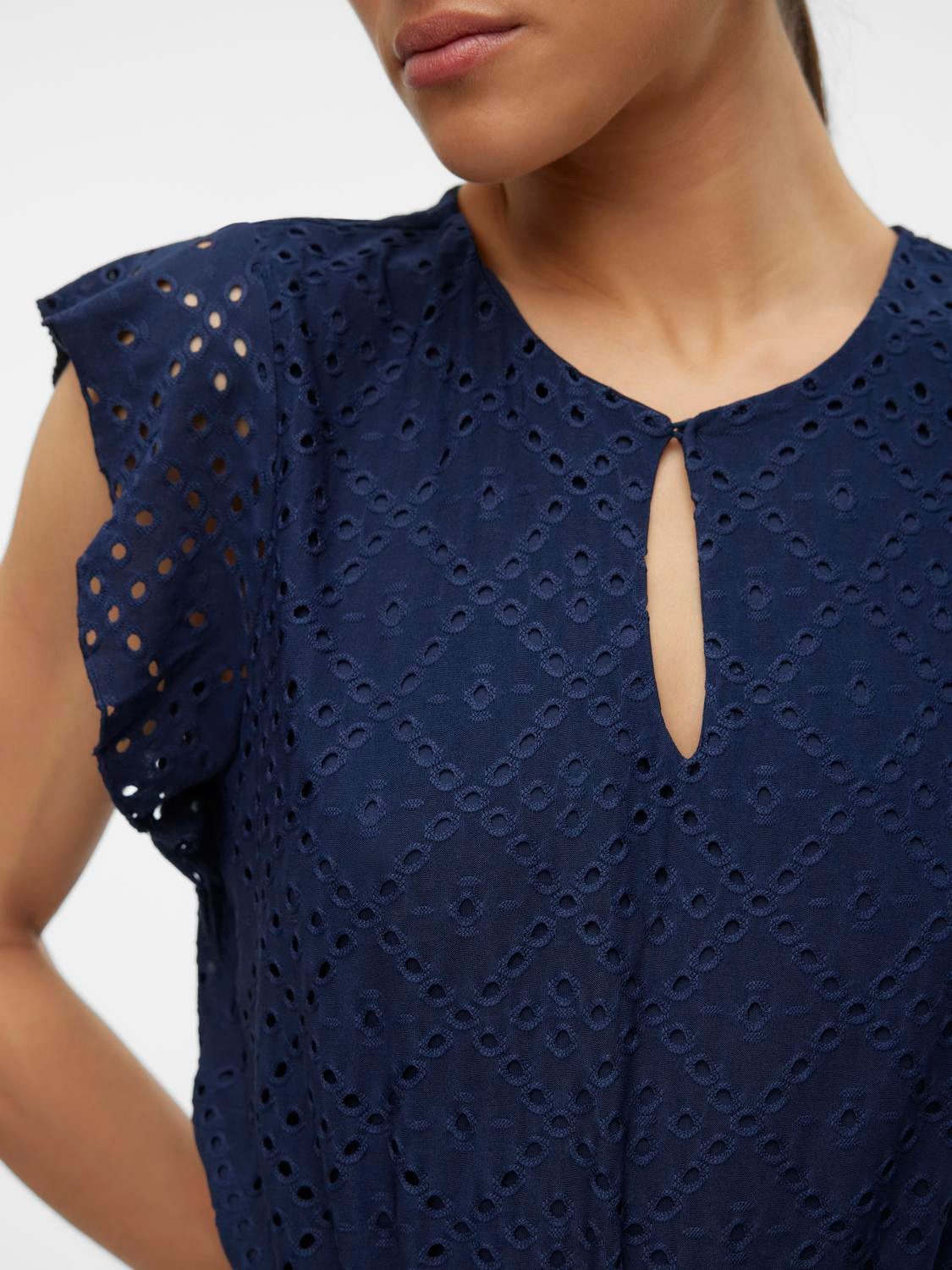 Vero Moda Shirt met korte mouwen VMTASSA SS O-NECK TOP JRS GA