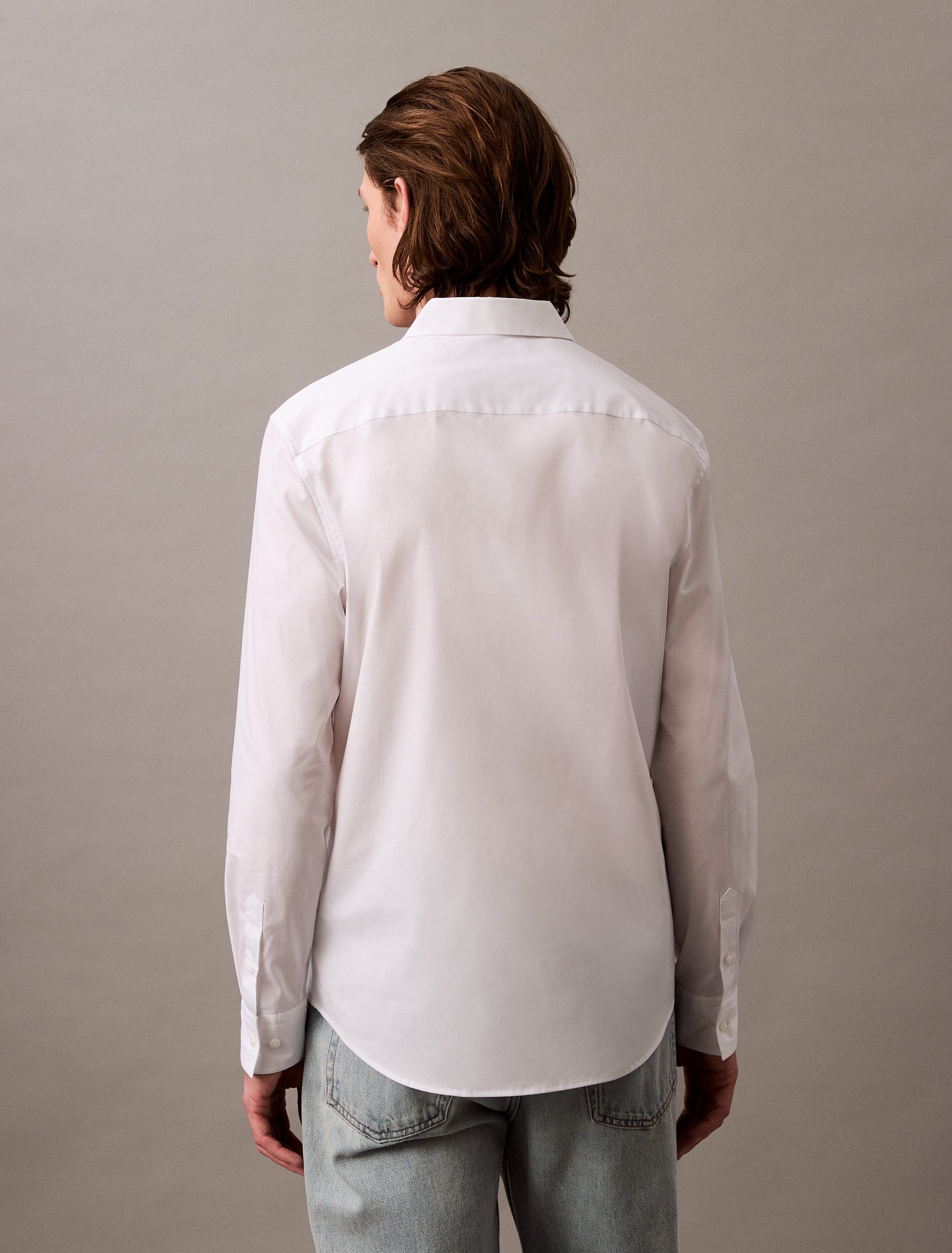 Calvin Klein Overhemd met lange mouwen LS SOLID STRETCH SLIM SHIRT