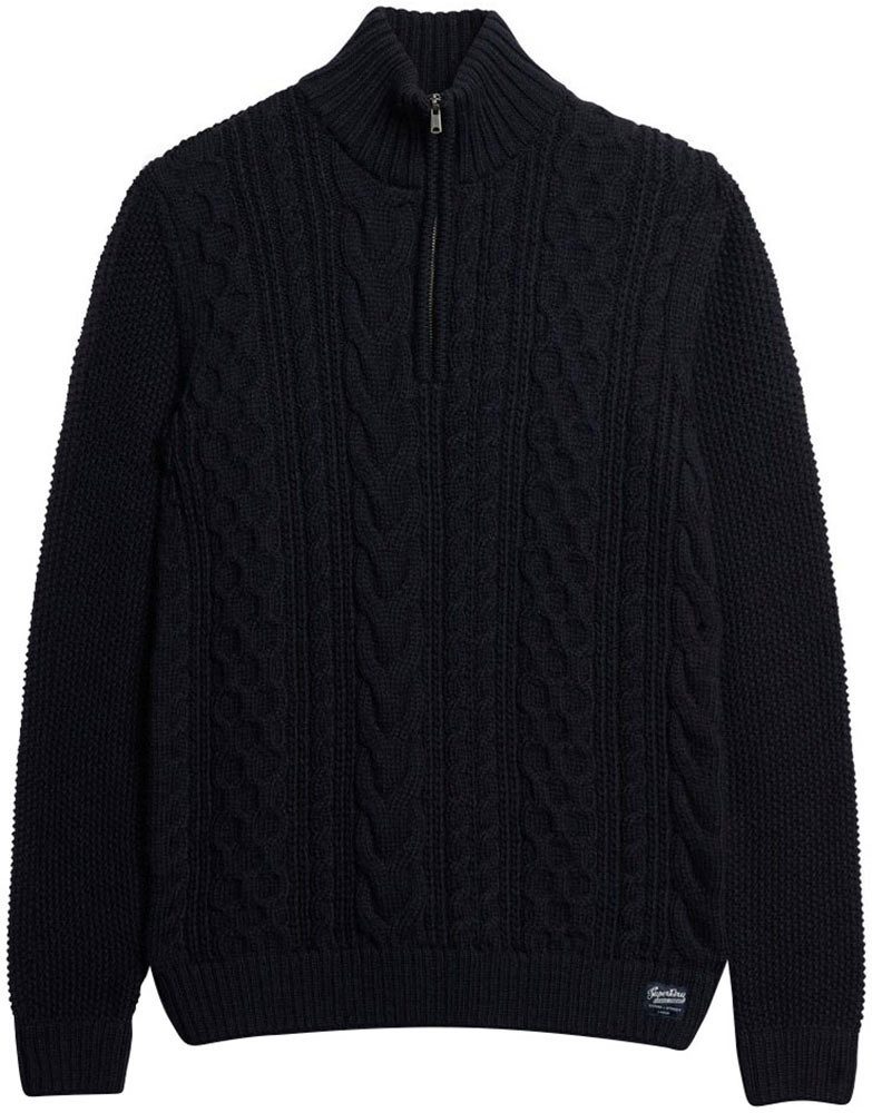 Superdry Gebreide trui Jacob Cable Knit Half Zip