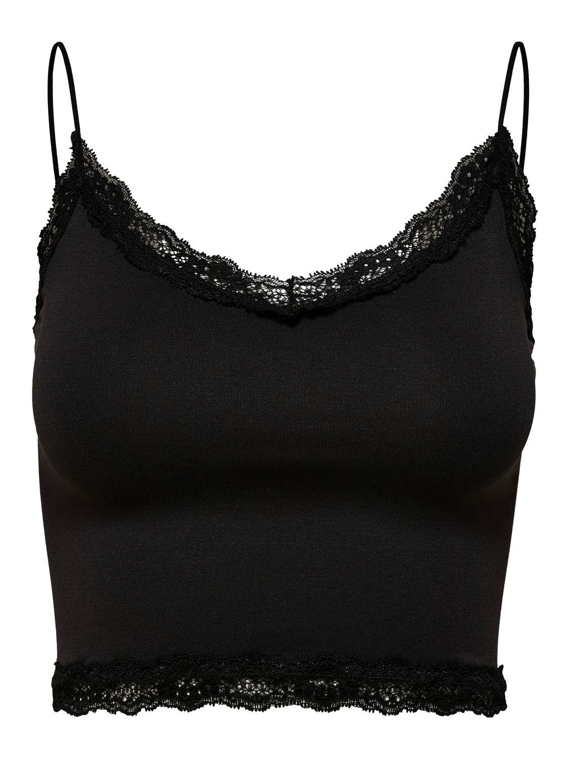 Only Kanten top ONLVICKY LACE SEAMLESS CROPPED TOP