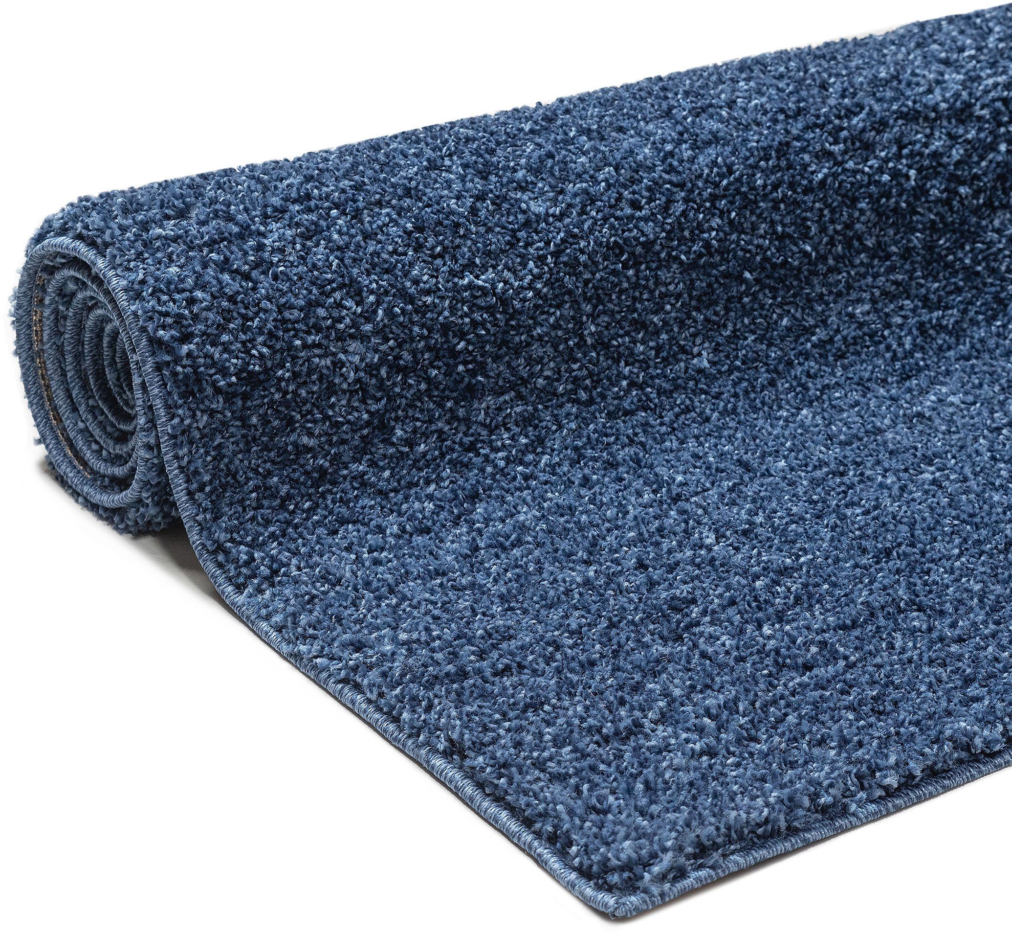 my home Loper Shaggy 30 Tapijtloper, brug, unikleuren, bijzonder zacht en behaaglijk