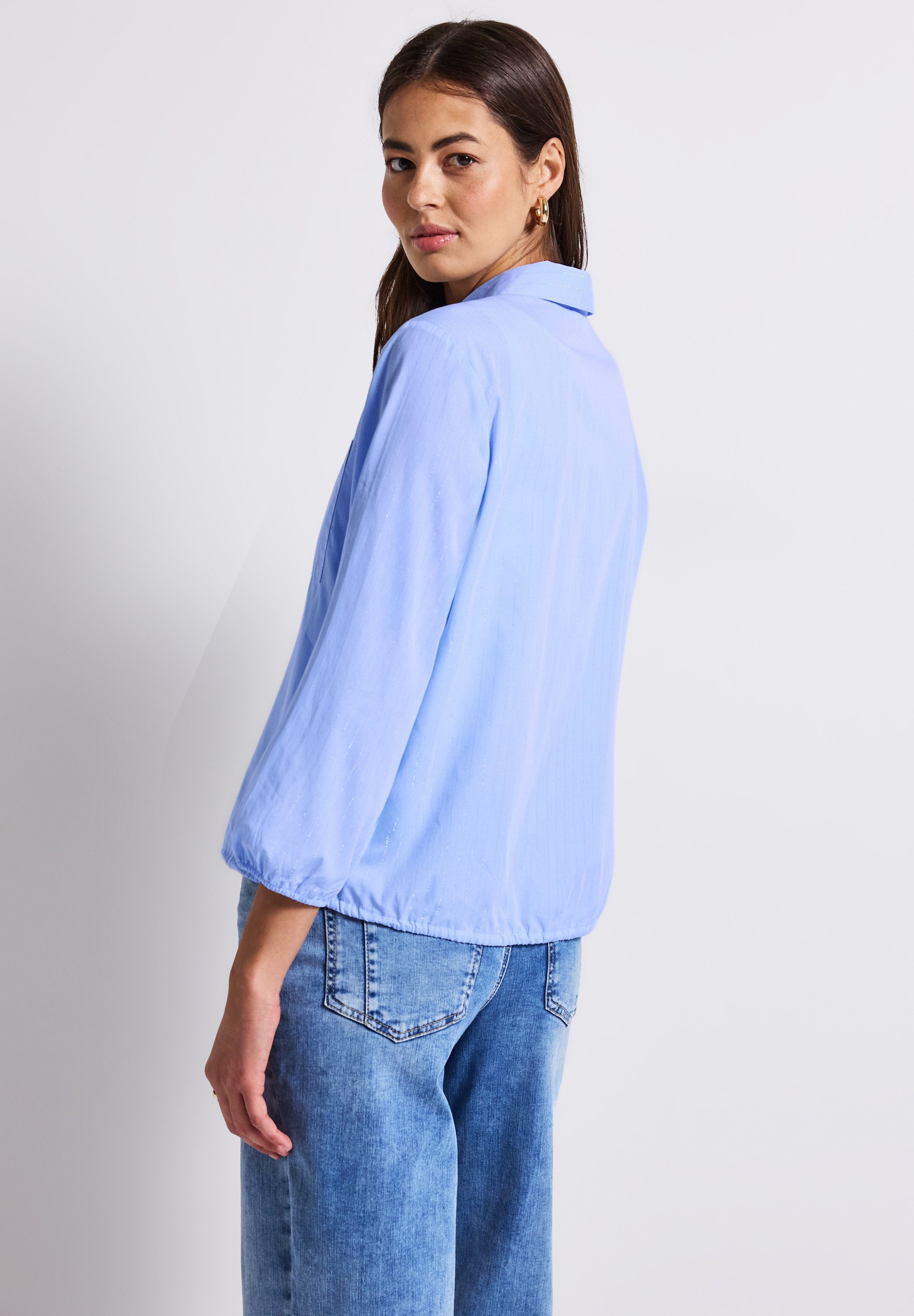 STREET ONE Overhemdblouse met borstzak