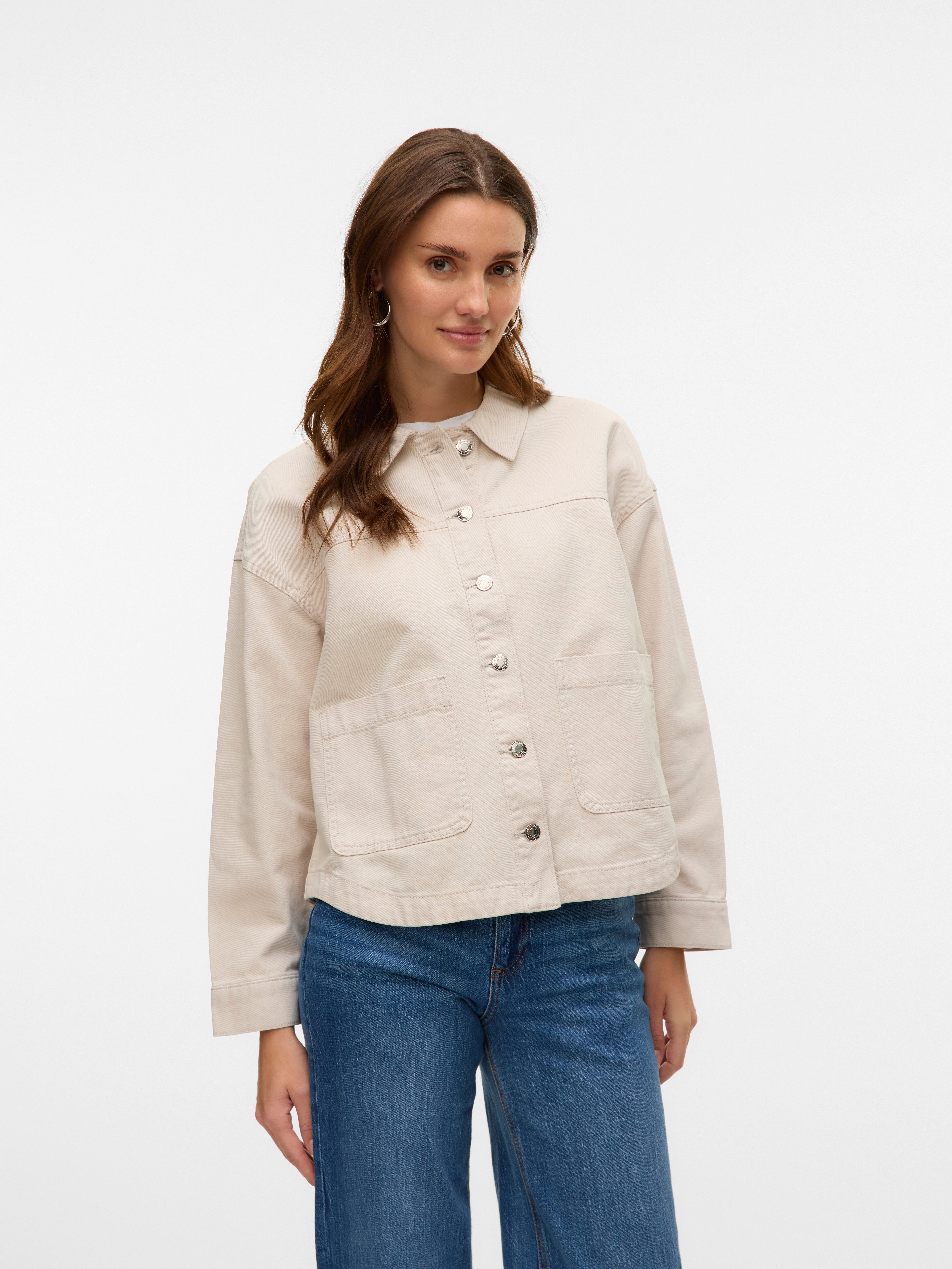 Vero Moda Jeansjack VMJAMIE LS DENIM SHACKET MIX NOOS