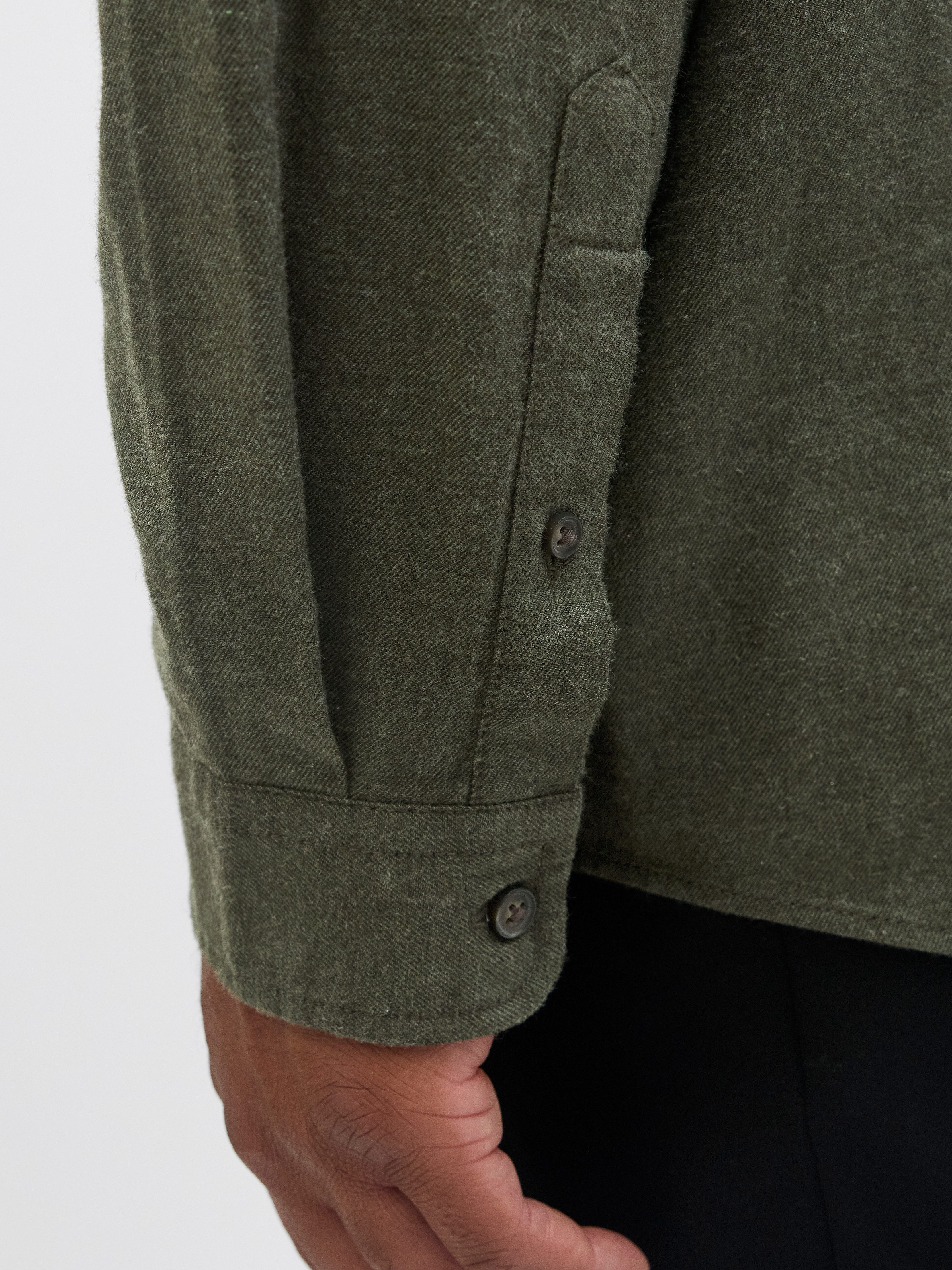 Jack & Jones PlusSize Overhemd met lange mouwen JJECLASSIC MELANGE SHIRT L/S SN PLS