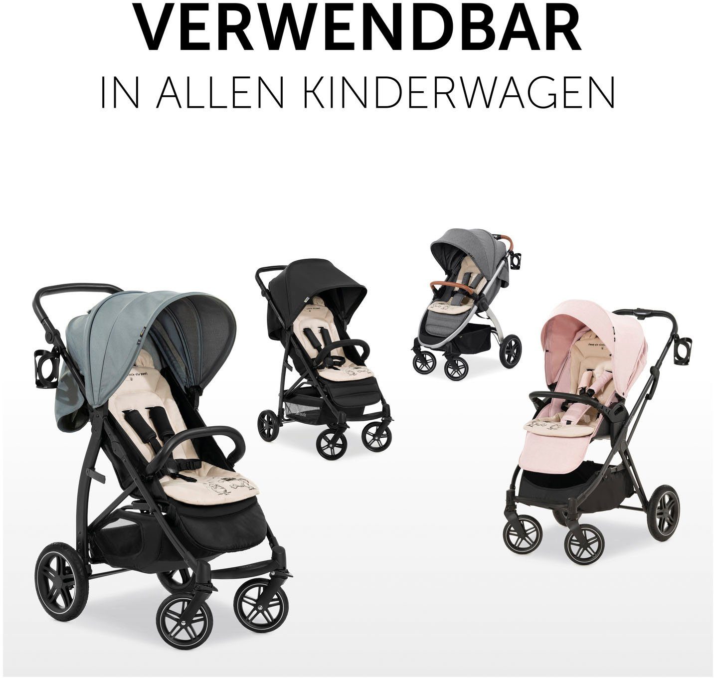 Hauck Zitkussen voor kinderwagens Seat Liner, Winnie the Pooh beige