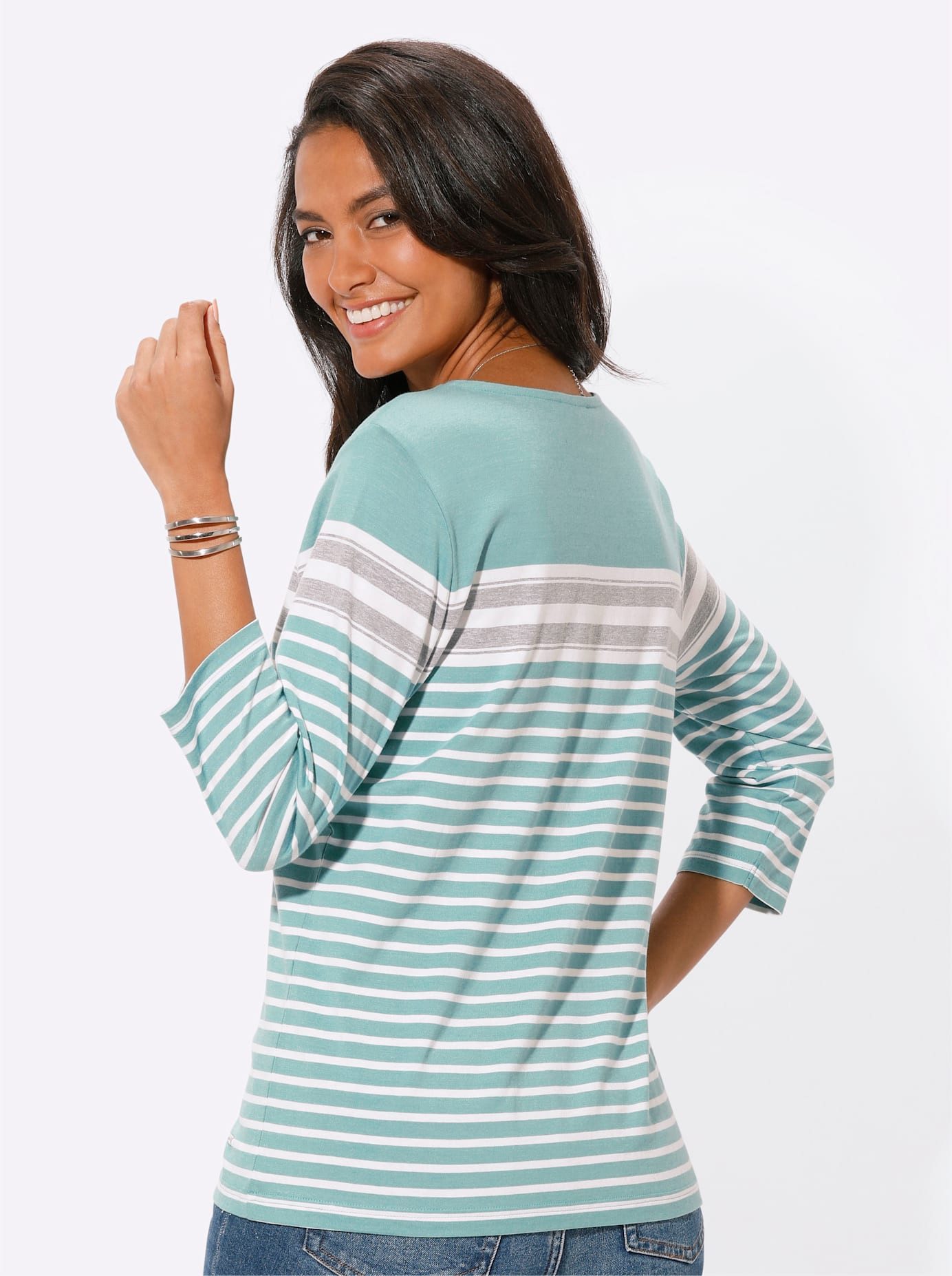 Casual Looks Shirt met 3/4 mouwen Shirt (1-delig)