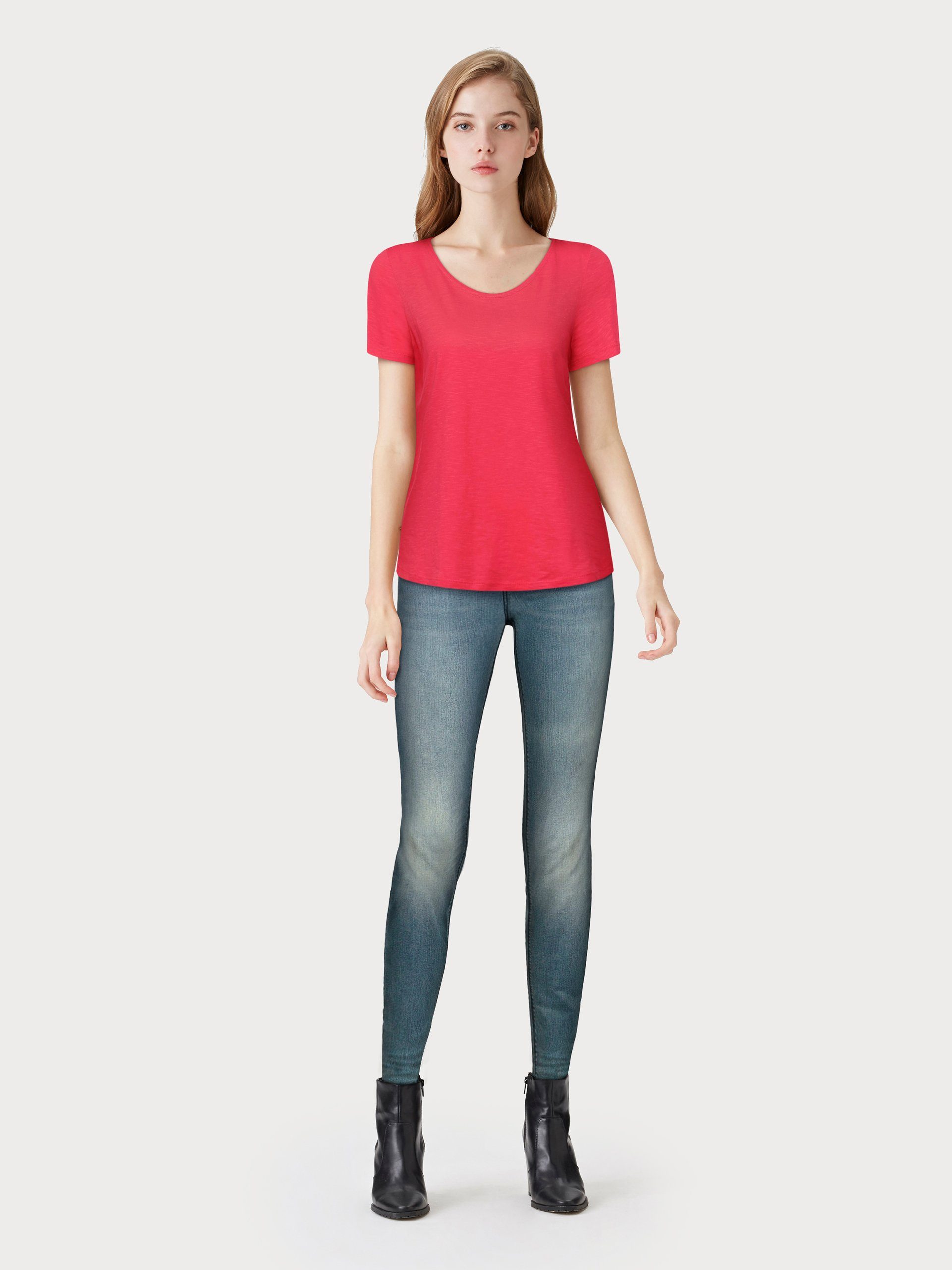 Arizona Skinny fit jeans Shaping skinny pasvorm, normale taille, in stretchkwaliteit, used-look