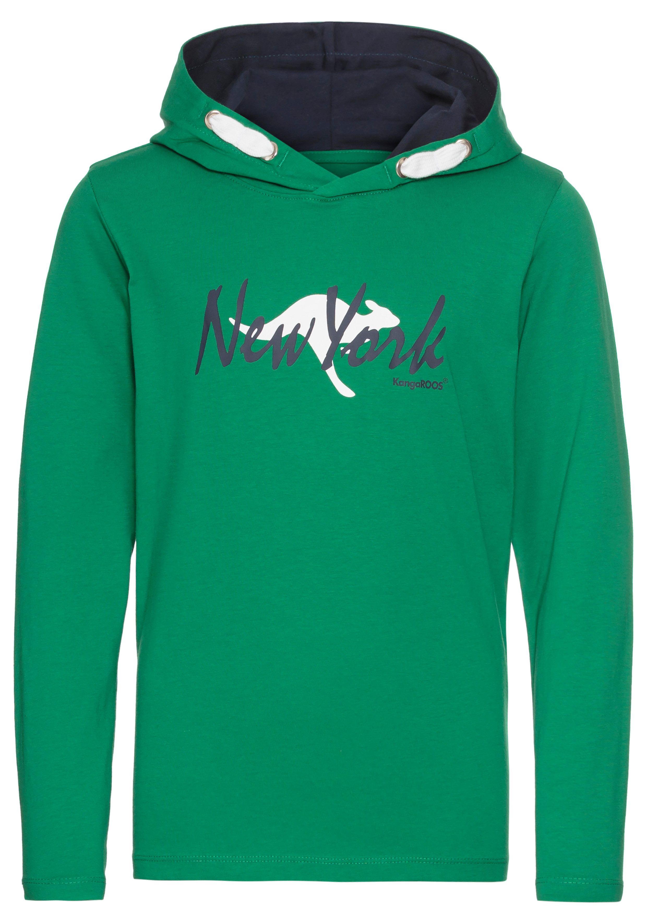 KangaROOS Capuchonshirt Logoprint voor de sportieve look